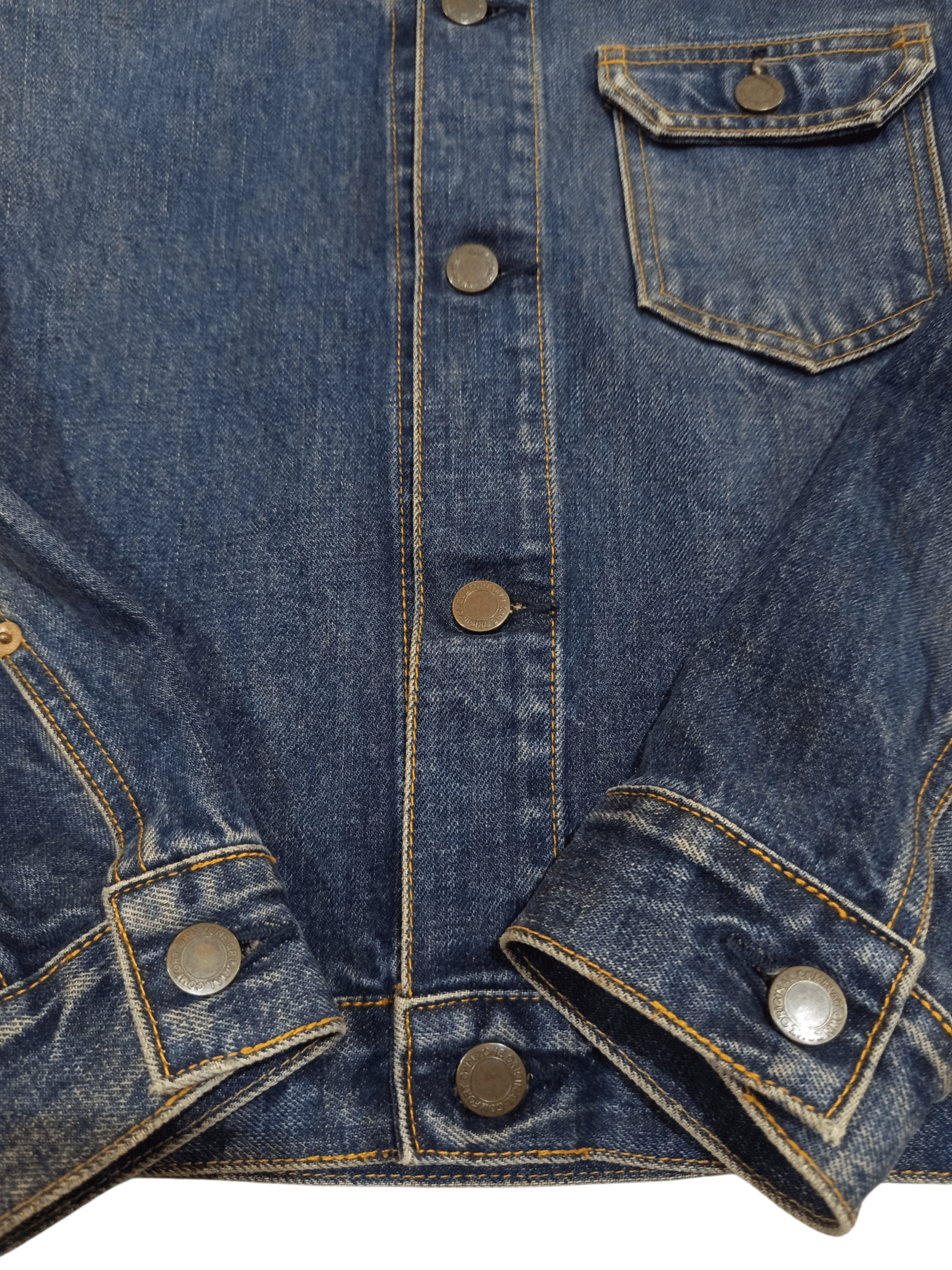 Vintage 1990s OZOC Japan Denim Trucker Jacket Size M / US 6-8 / IT 42-44 - 8 Thumbnail