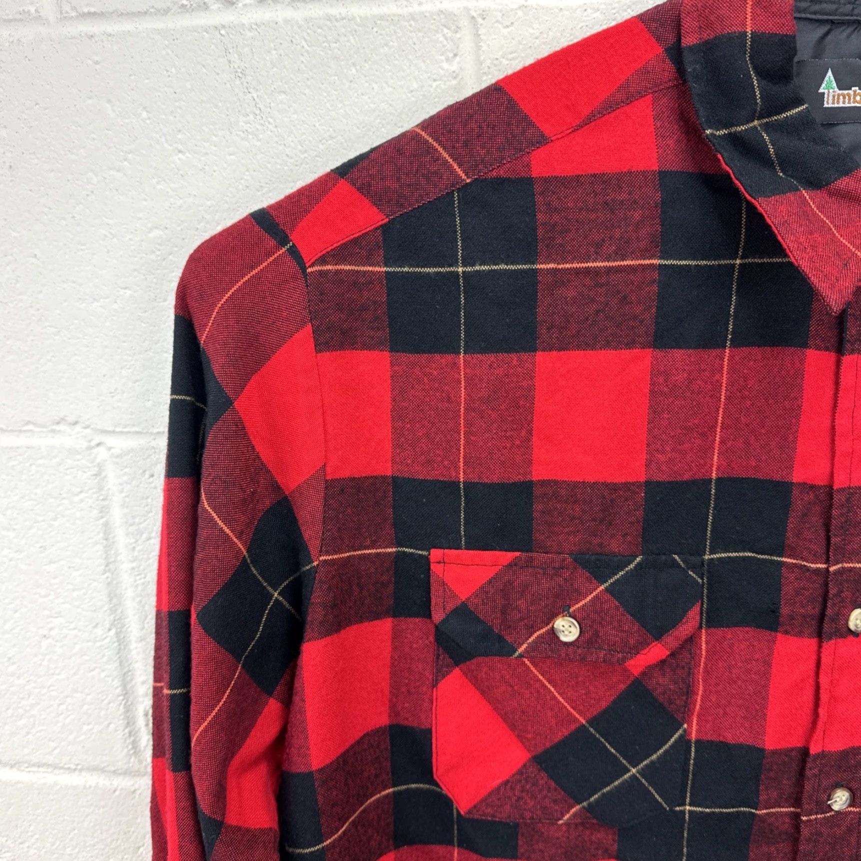 Vintage VINTAGE Timber Ridge Shirt Mens Flannel Plaid Buffalo Red Black XL Button-Up Pocketed Size US XL / EU 56 / 4 - 5 Thumbnail