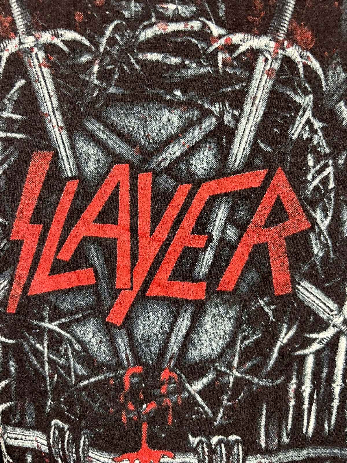 Band Tees Vintage 2013 Slayer Eagle Logo Band Tees Size US XXL / EU 58 / 5 - 9 Thumbnail