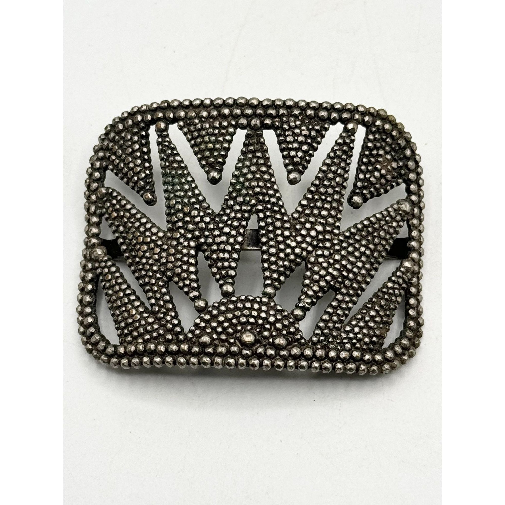 Vintage Estate Steel Cut Belt Buckle square Size ONE SIZE - 2 Thumbnail
