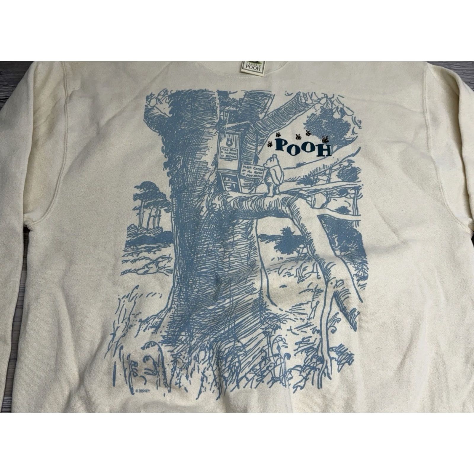 Vintage VINTAGE Classic Pooh Sweatshirt Shirt Womens Large White 90s Sketch Art NWT Size L / US 10 / IT 46 - 3 Thumbnail