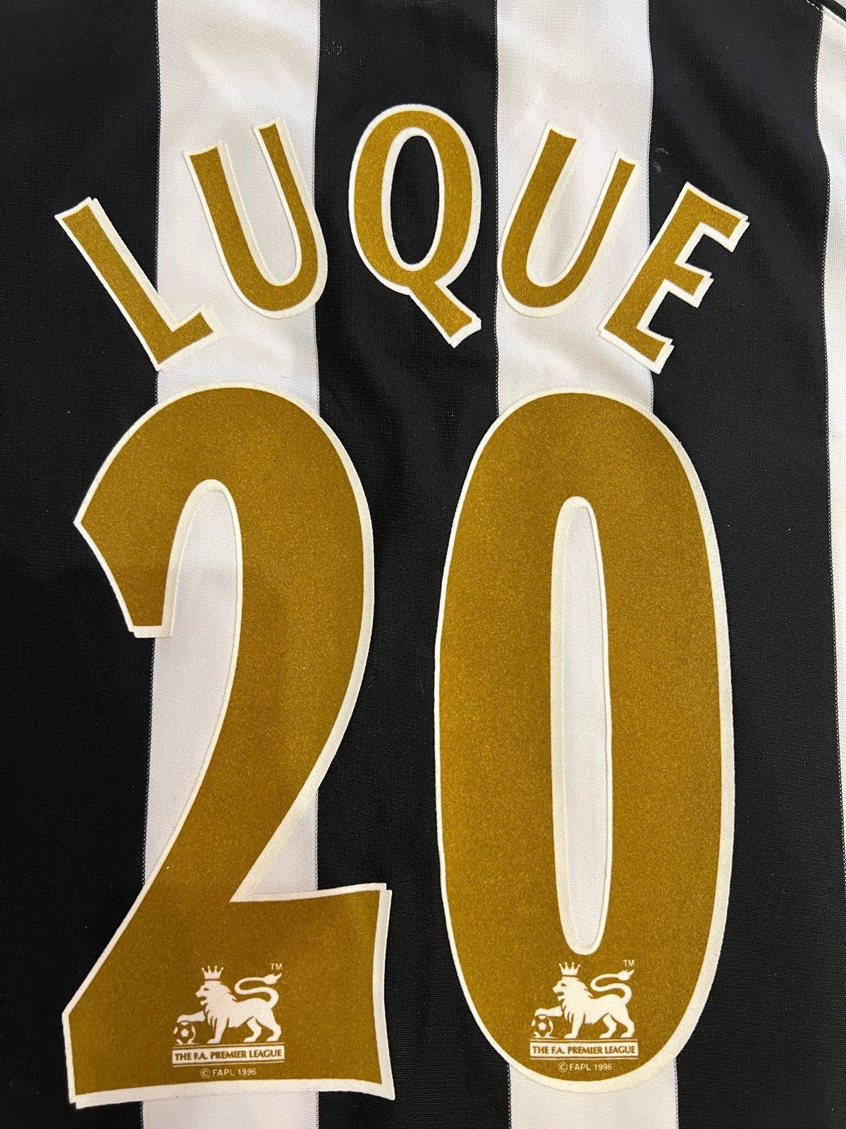 Adidas 🔥VINTAGE SUPER RARE NEWCASTLE UNITED LUQUE SIGNED JERSEY🔥 Size US XL / EU 56 / 4 - 6 Thumbnail