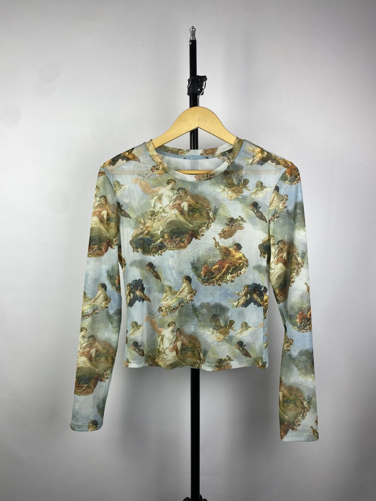 Designer × Japanese Brand × Vintage Save The Queen Jean Paul Gaultier Style Angels Mesh Blouses Size M / US 6-8 / IT 42-44 - 1 Thumbnail