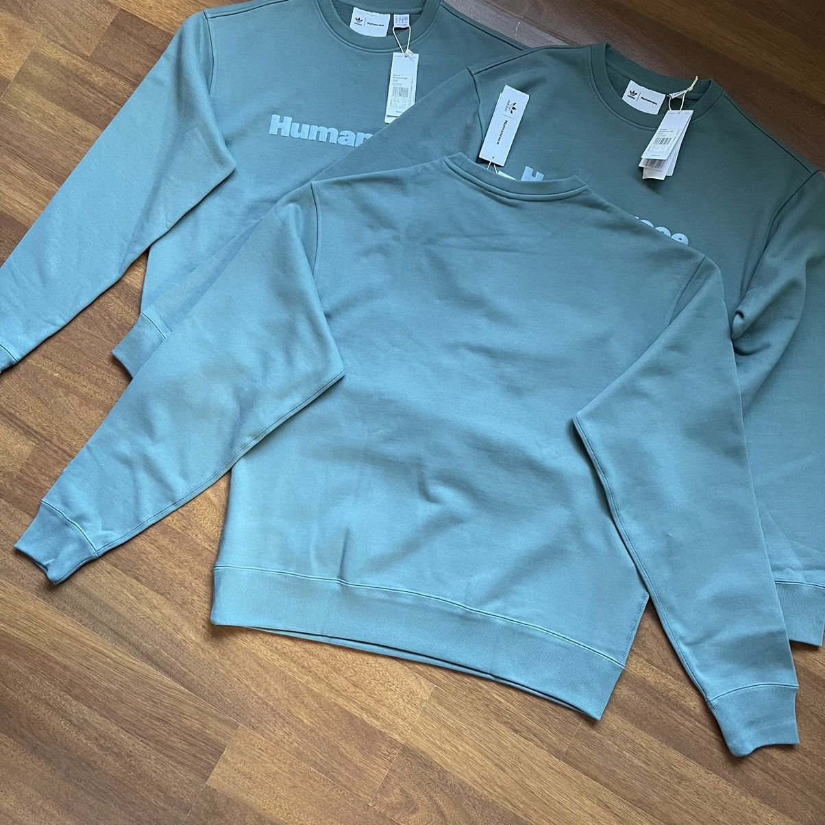 Adidas × Pharrell ADIDAS x PHARRELL WILLIAMS BASICS CREW SWEATSHIRT SIZE “XL” Size US XL / EU 56 / 4 - 9 Thumbnail