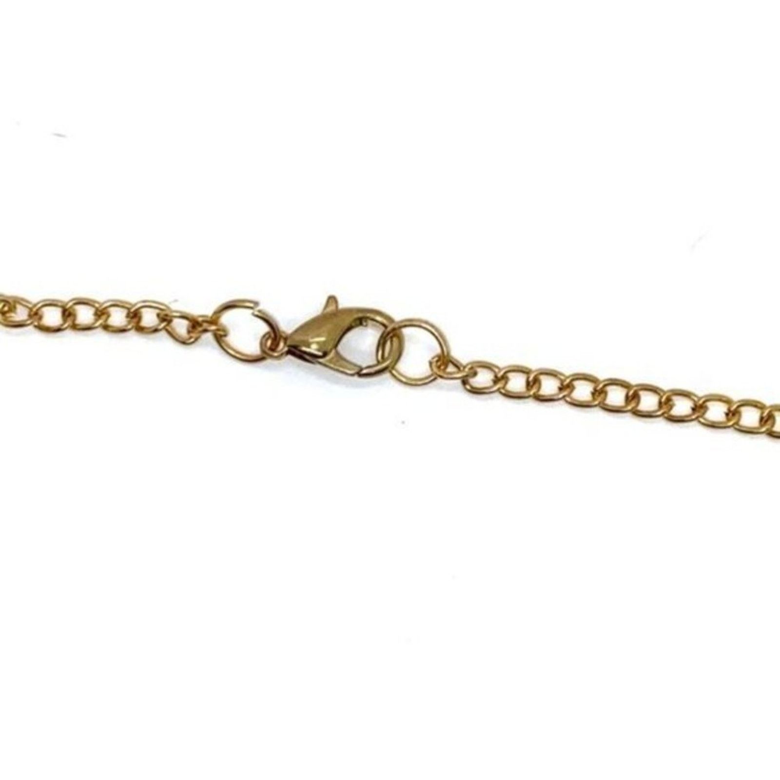 Handmade Gold-Tone Laser-Cut Rose 3D Pendant Bead Necklace Size ONE SIZE - 7 Thumbnail