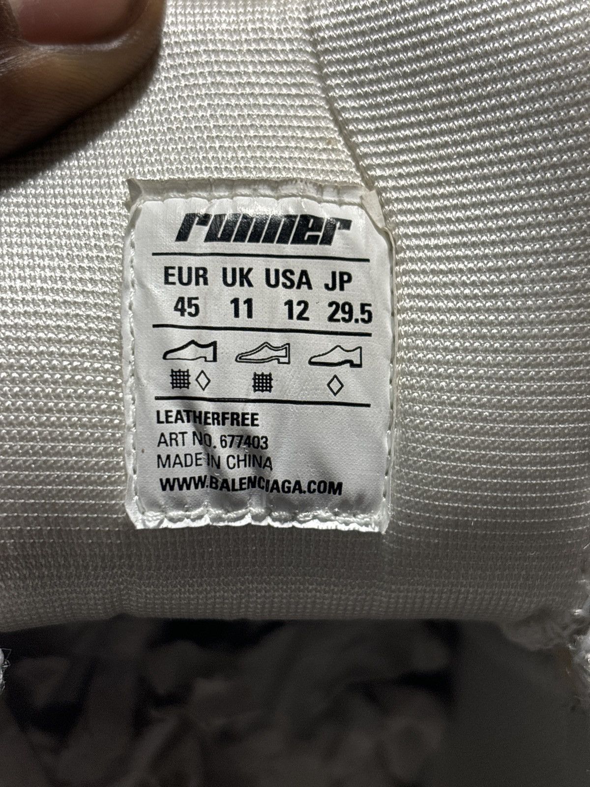 Balenciaga Blk/white/gold Size US 12.5 / EU 45-46 - 10 Thumbnail