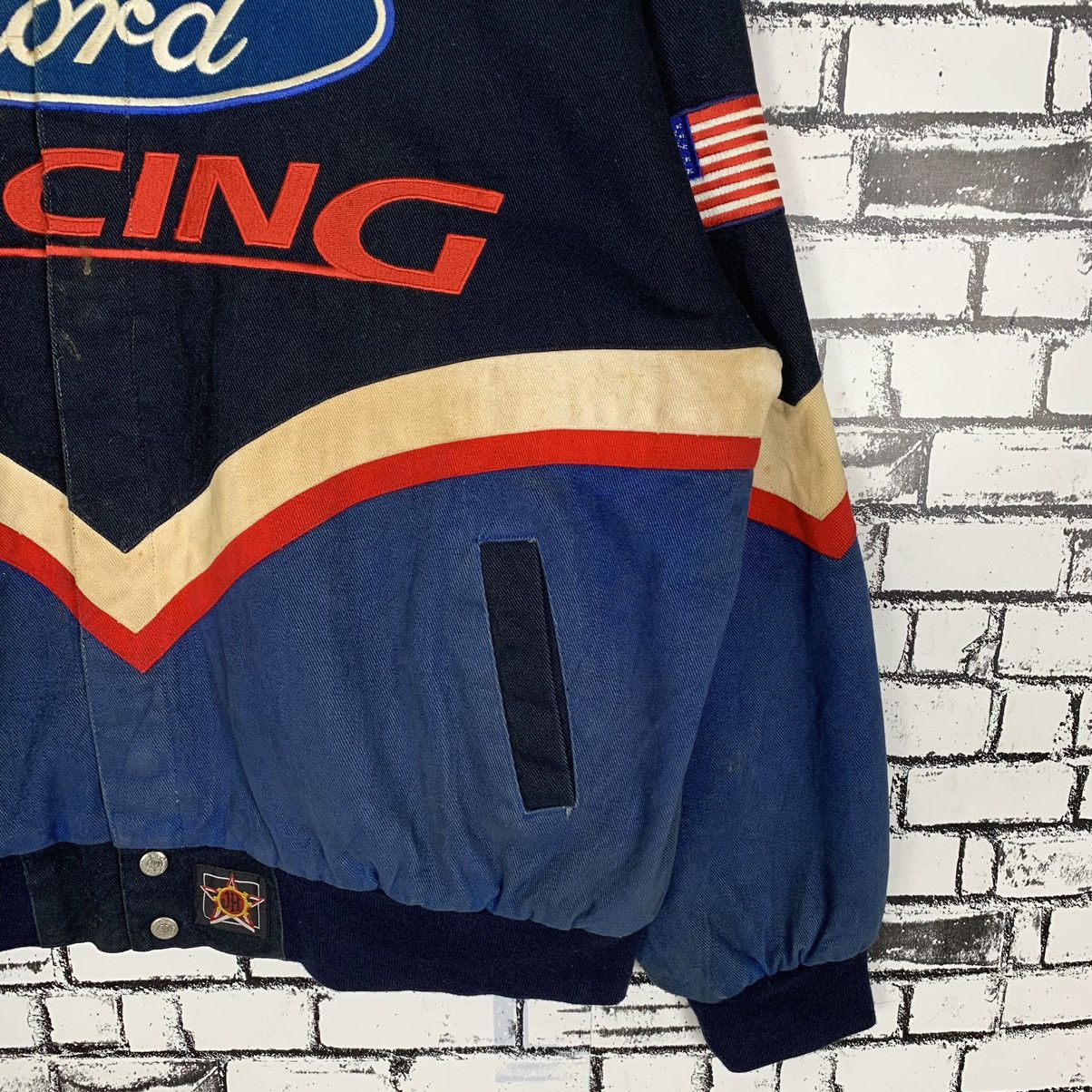 Ford × Jeff Hamilton JH Design Jeff Hamilton Ford Racing Mens Racecar Jacket Size US XL / EU 56 / 4 - 8 Thumbnail