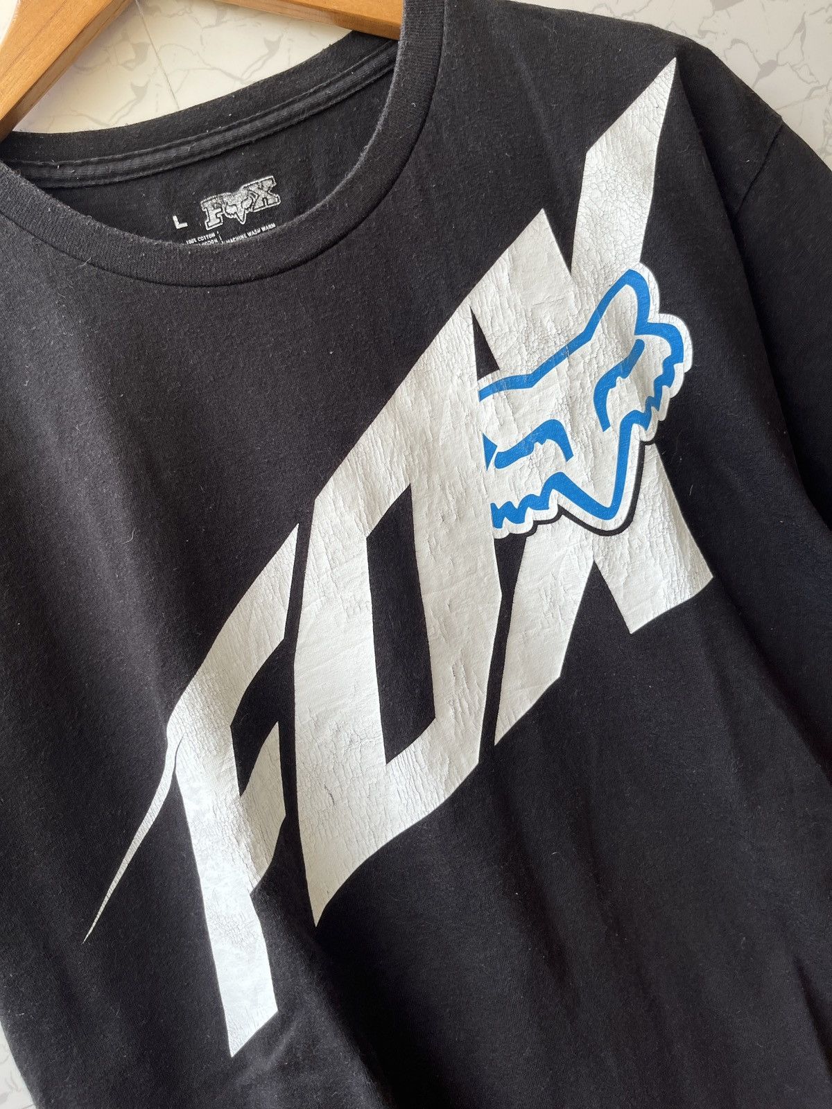 Fox Racing VINTAGE y2k FOX RACING Big Logo Tee Size US L / EU 52-54 / 3 - 2 Thumbnail