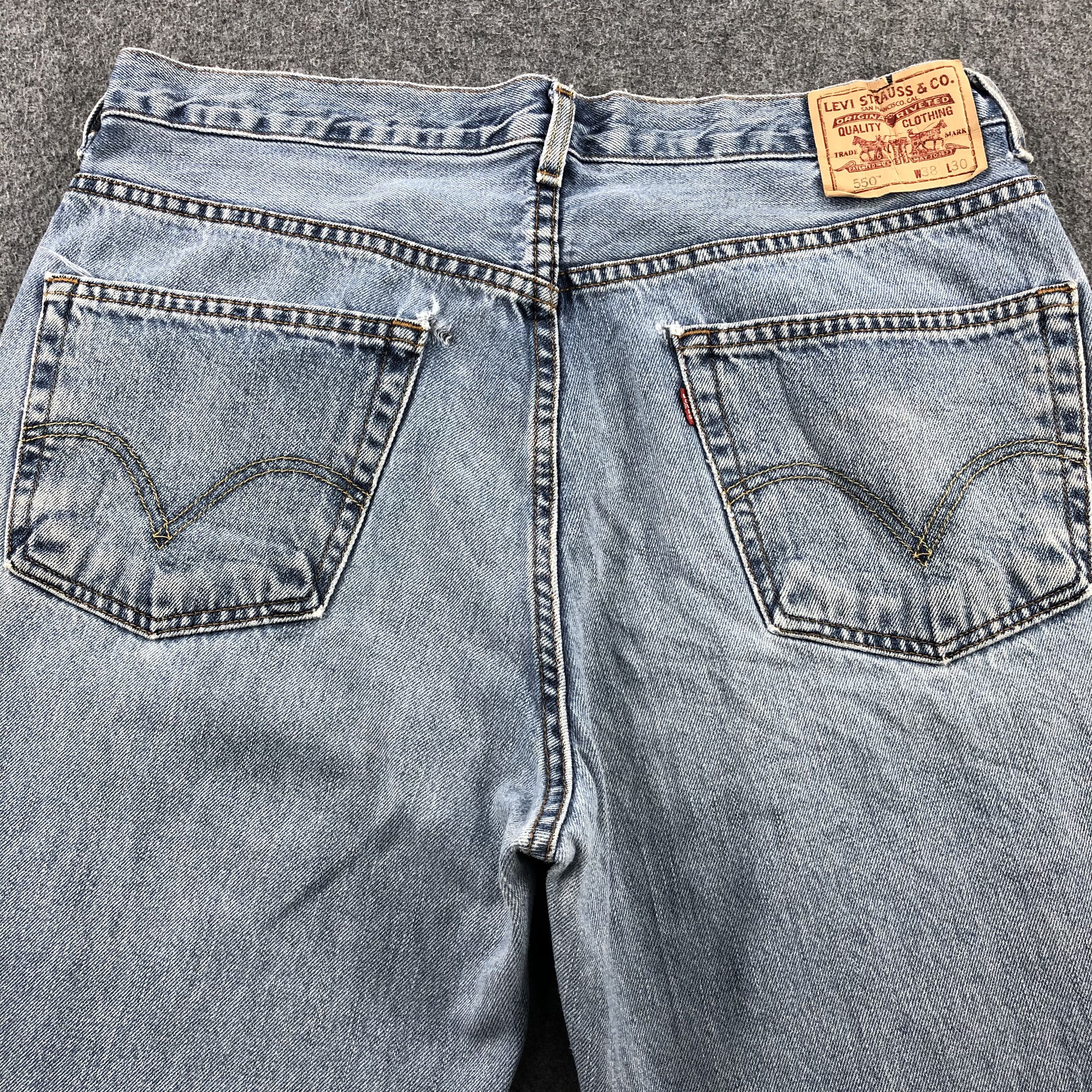 Levi's × Vintage Vintage Light Wash Levis 550 Jeans-JM1848 Size US 37 - 4 Thumbnail