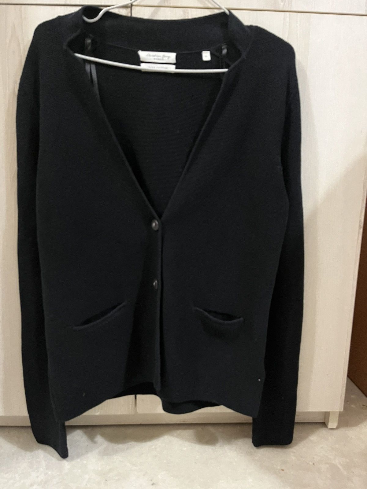 Vintage Black cardigan 100% cotton Size S / US 4 / IT 40 - 1 Thumbnail