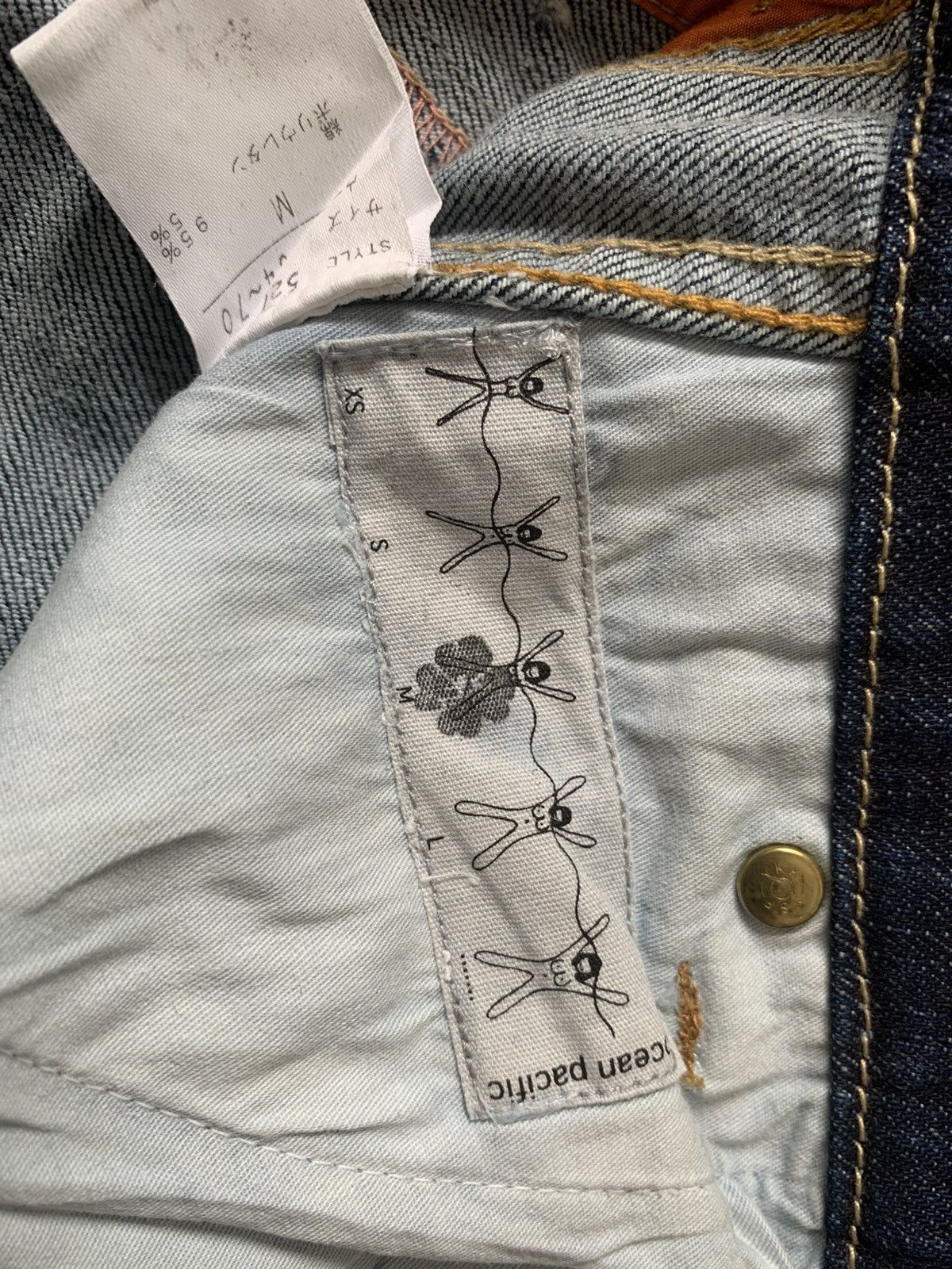 Japanese Brand 🔥 Ocean Pacific Distressed Flare Bootcut Unisex Jeans Pant Size US 27 - 22 Thumbnail