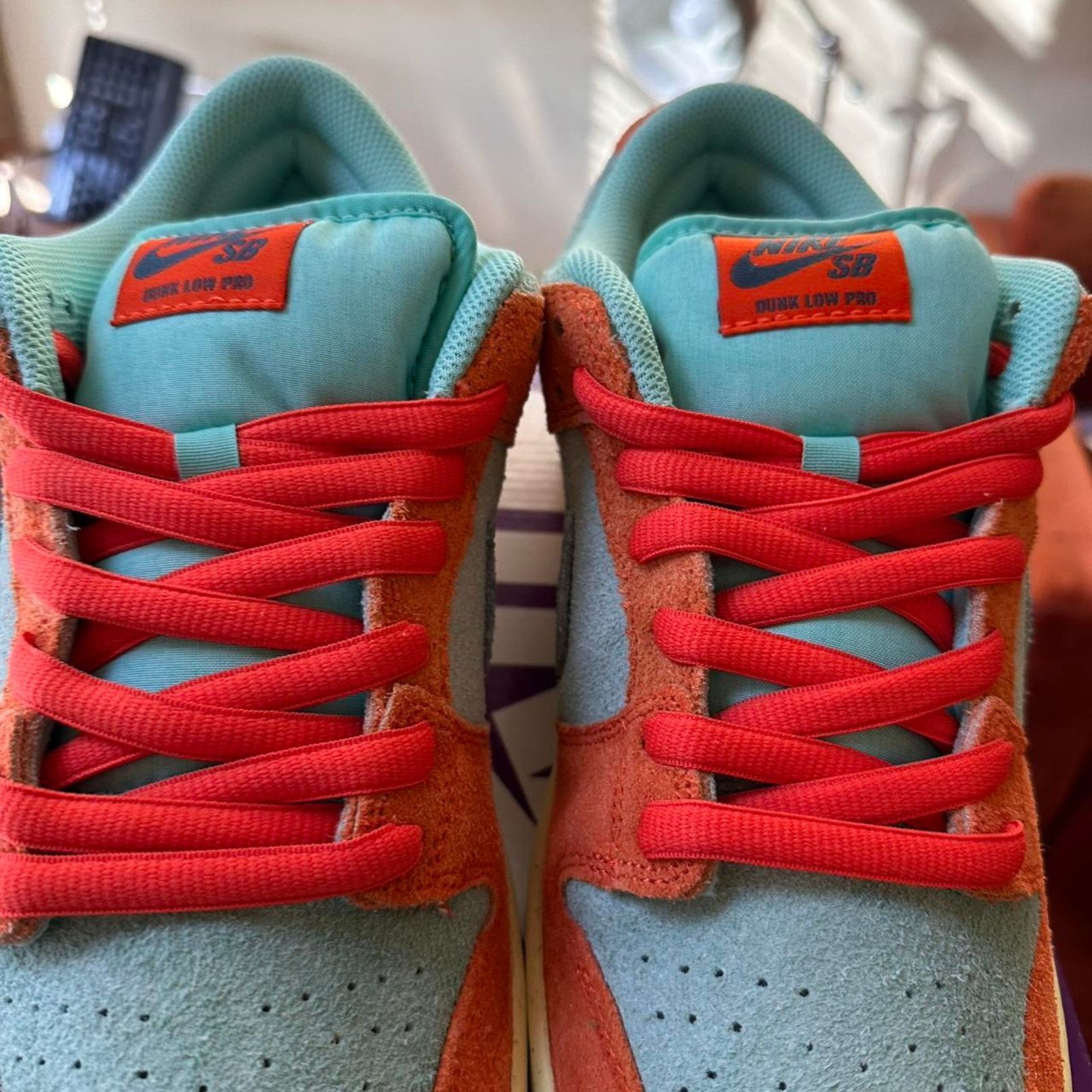 Nike × Supreme Nike SB Dunk Low Orange Emerald Rise Size US 10 / EU 43 - 6 Thumbnail