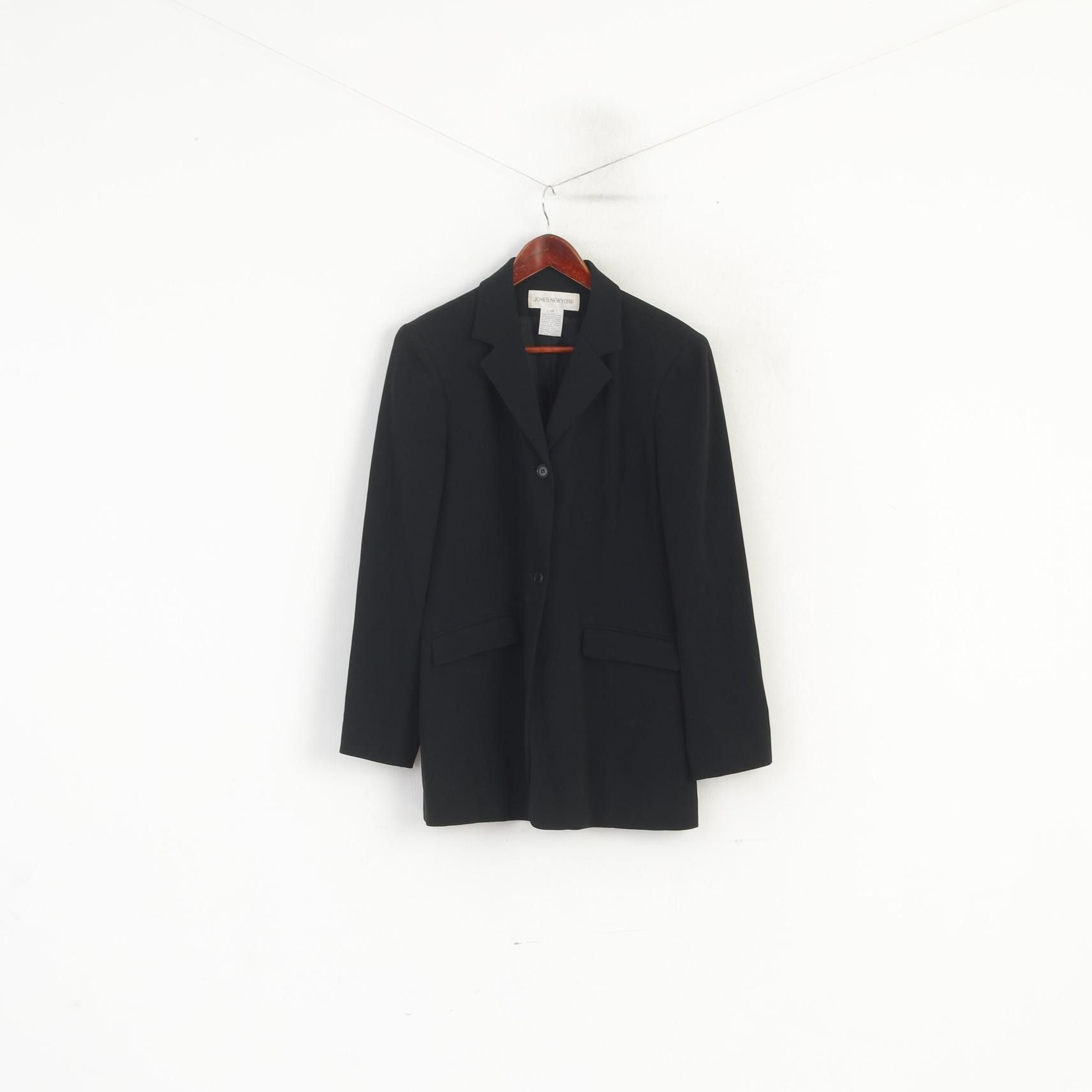 Jones New York Jones New York Women 10 M Blazer Black Shiny 7490 Size M / US 6-8 / IT 42-44 - 2 Thumbnail