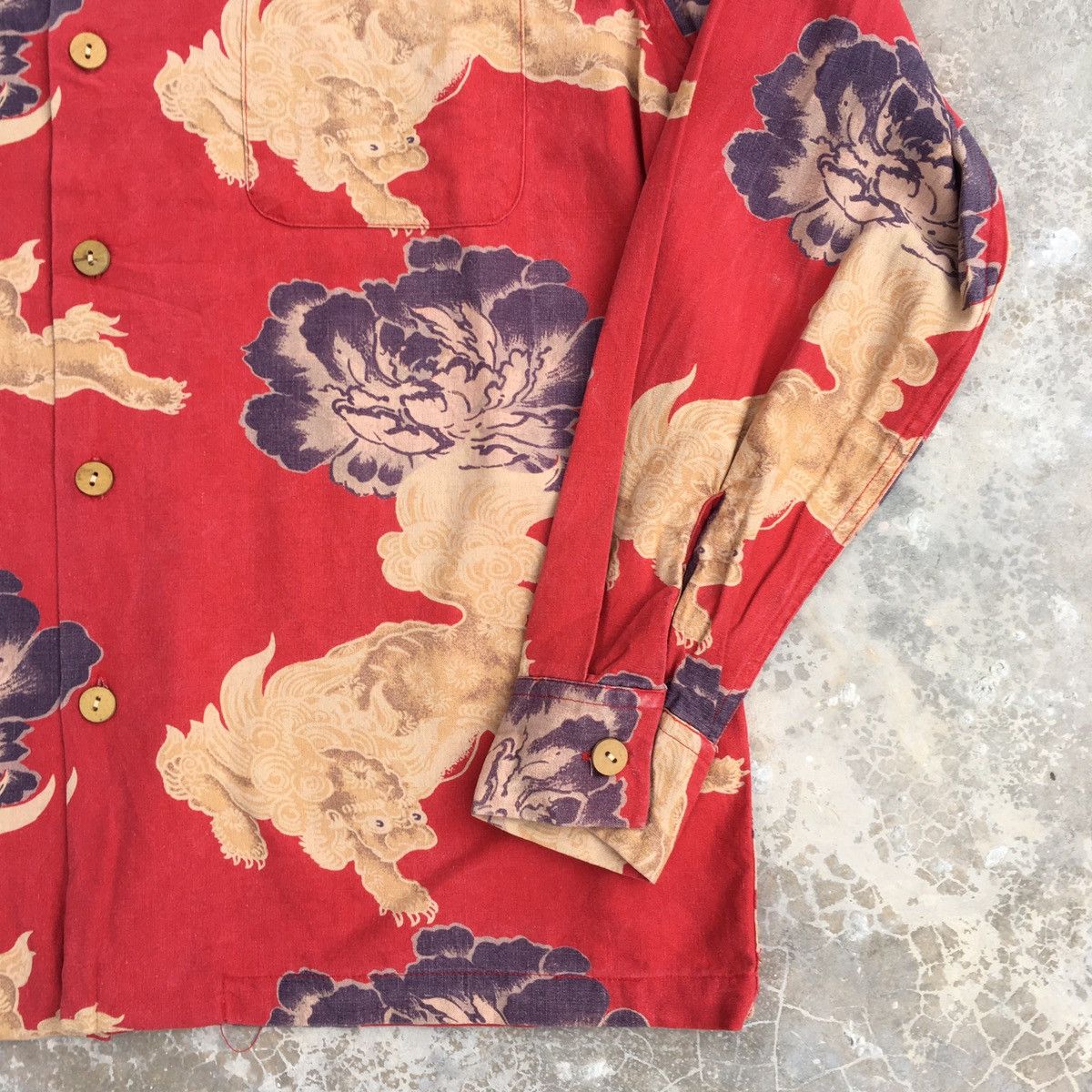 Vintage Vintage MAKANA LEI Silk Hawaiian Shirt Size US M / EU 48-50 / 2 - 3 Thumbnail