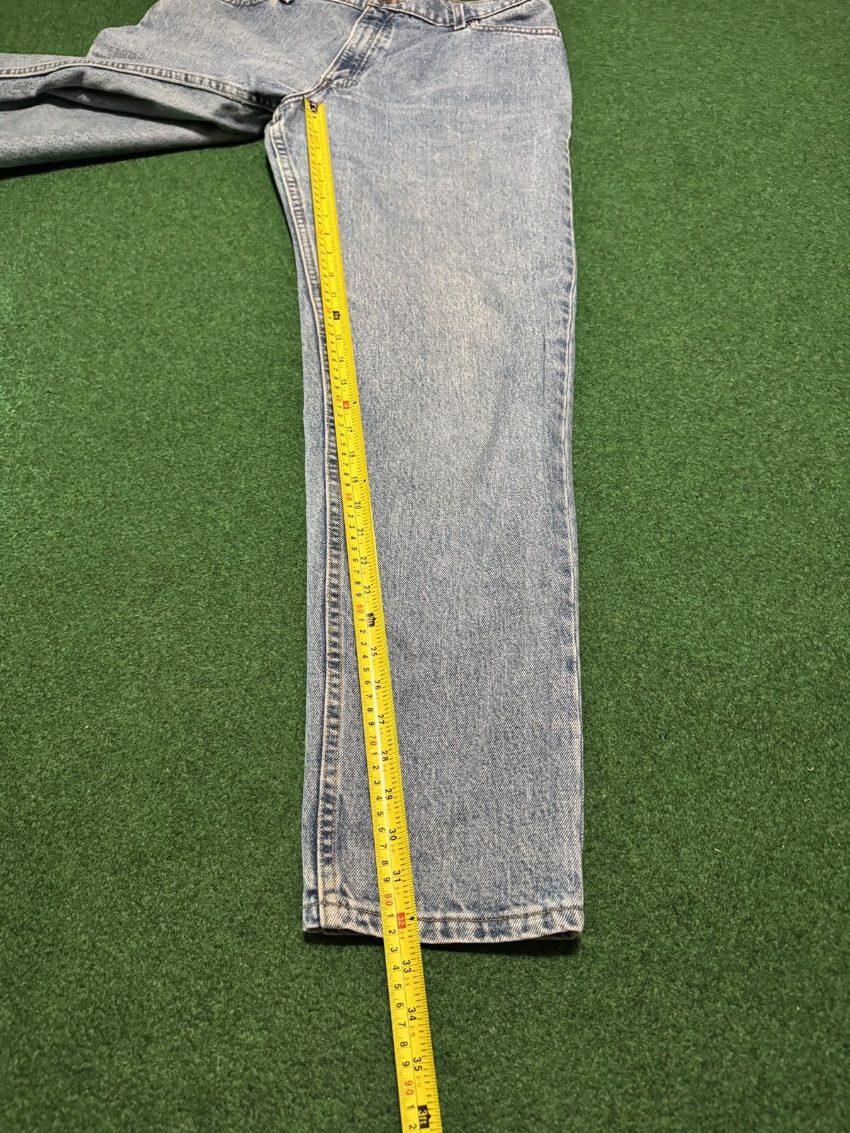 Levi's Vintage Clothing Levis 550 16 90s Relaxed 35x32 Light Wash Tapered Jeans Size 38" / US 16 / IT 52 - 7 Thumbnail