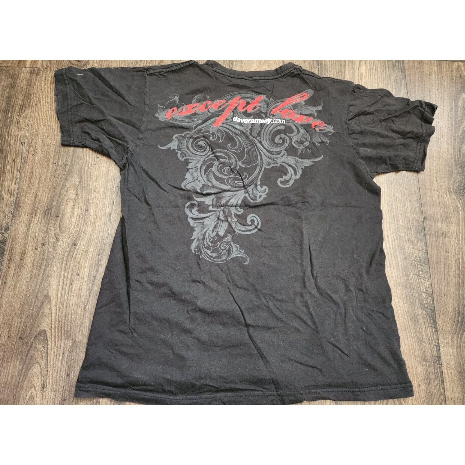 Doublet VINTAGE Dave Ramsey Owe Nothing But Love Double Sided Black Cotton T Shirt Mens L 90s Size US L / EU 52-54 / 3 - 2 Thumbnail