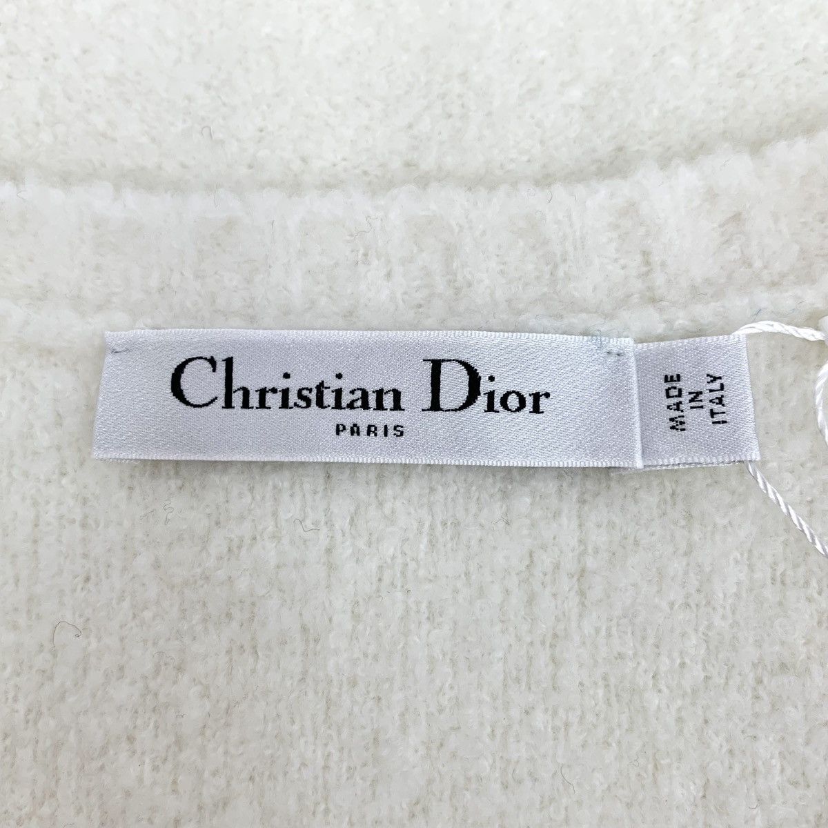 Dior Dior Off-white Wool Crew Neck Sleeveless Knit Vest K26WX Size XS / US 0-2 / IT 36-38 - 5 Thumbnail