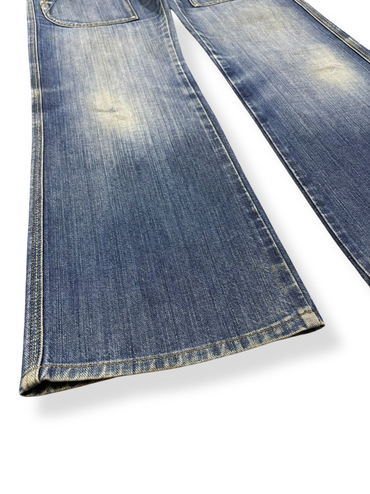 Japanese Brand Vintage Japanese Brand Multi-pockets Bootcut Flare Jeans Size US 32 / EU 48 - 8 Thumbnail