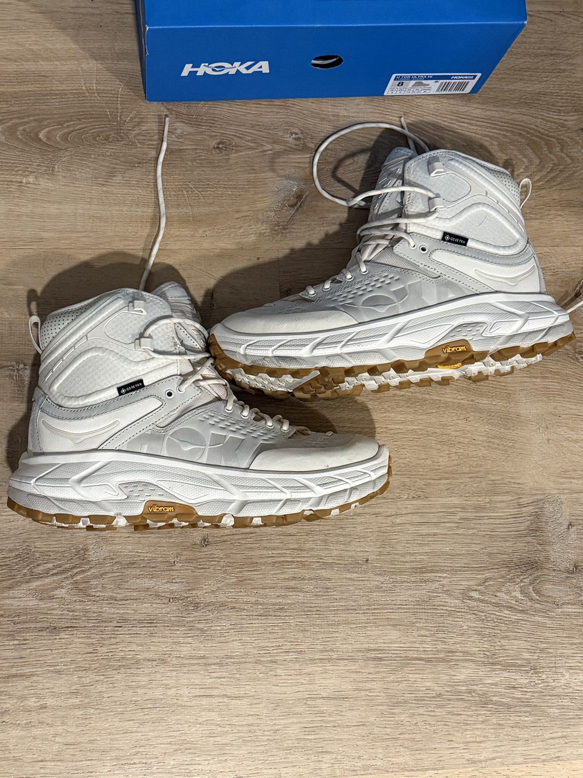 Hoka Hoka Tor Ultra Hi Eggnog Size 8M Size US 8 / EU 41 - 4 Thumbnail