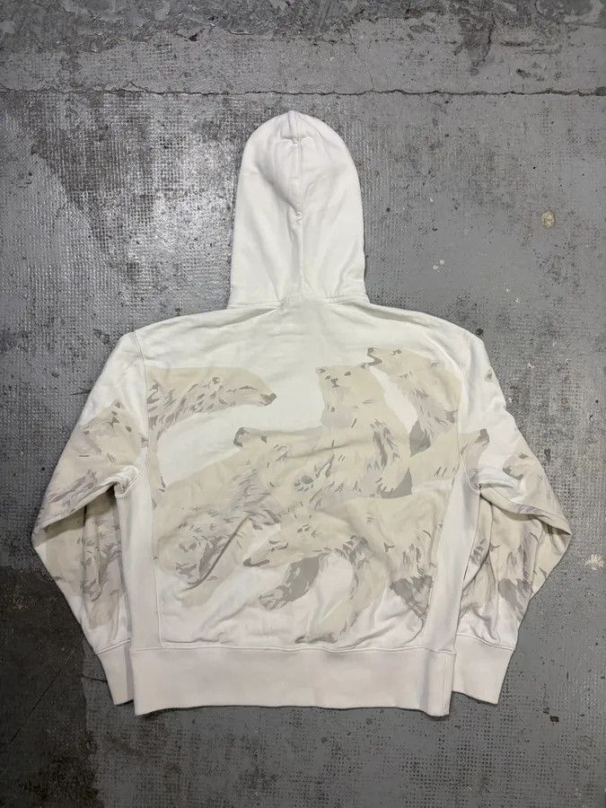 Kenzo FW2013 Kenzo Cream Cotton Polar Bear Hoodie Size US M / EU 48-50 / 2 - 5 Thumbnail