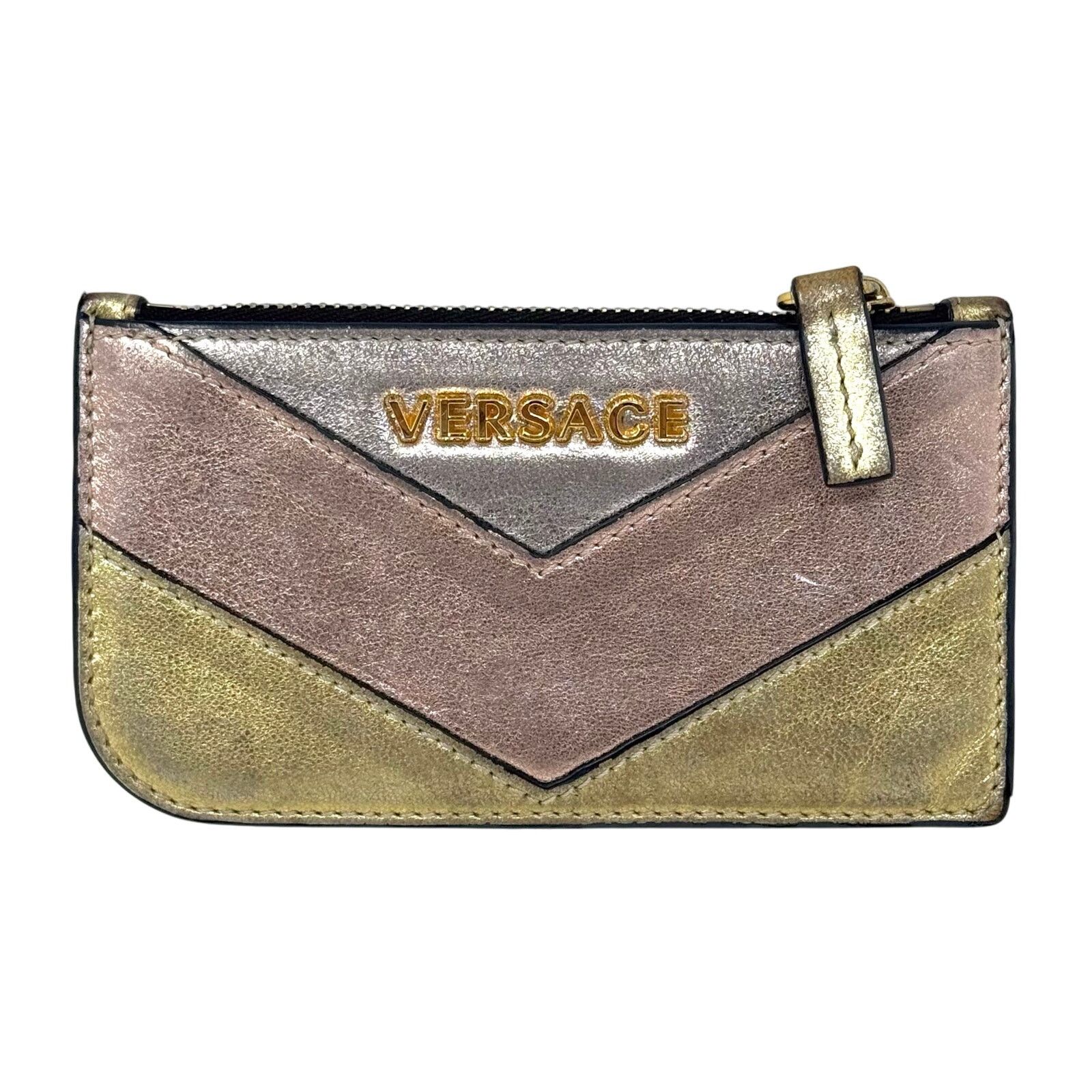Versace Versace Metallic Zipper Wallet Size ONE SIZE - 1 Thumbnail