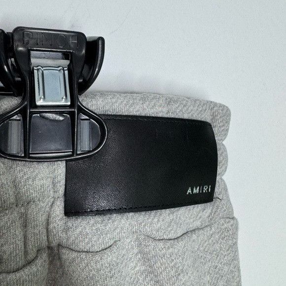 Amiri Amiri Staggered Logo Sweatpants Heather Grey Men’s XL Size US 36 / EU 52 - 6 Thumbnail