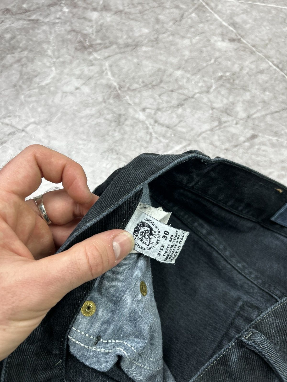 Diesel Pants Diesel Vintage Black Jeans Denim Luxury Y2k Baggy Fit Size US 30 / EU 46 - 13 Thumbnail