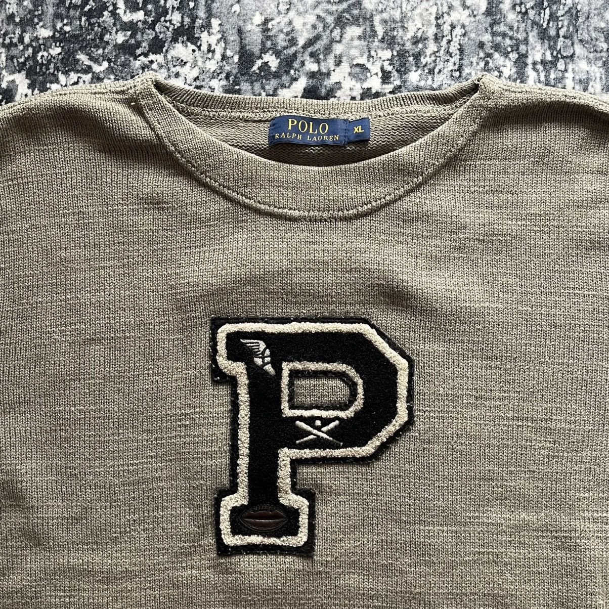 Polo Ralph Lauren Vintage Ralph Lauren 5th Ave Knit Sweater Varsity Letter P Size US XL / EU 56 / 4 - 3 Thumbnail