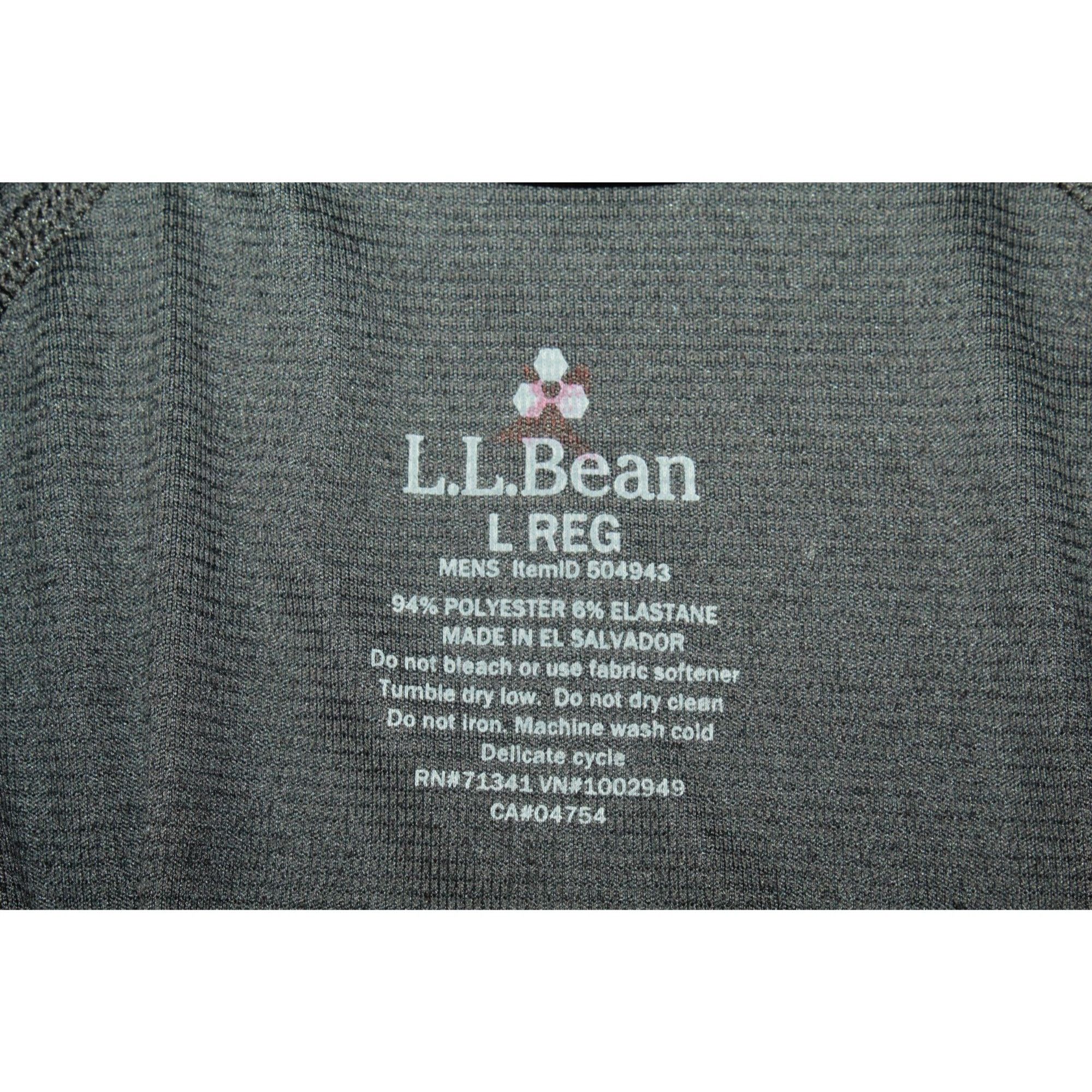 L.L. Bean LL Bean Men's Midweight Base Layer Quarter Zip Black Stretch Size US L / EU 52-54 / 3 - 9 Thumbnail