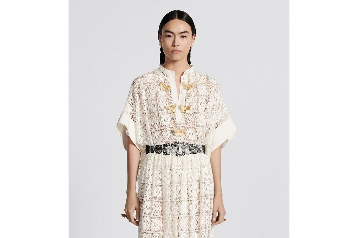 Dior o1bcso1str0225 Blouse in Ecru Size M / US 6-8 / IT 42-44 - 4 Thumbnail