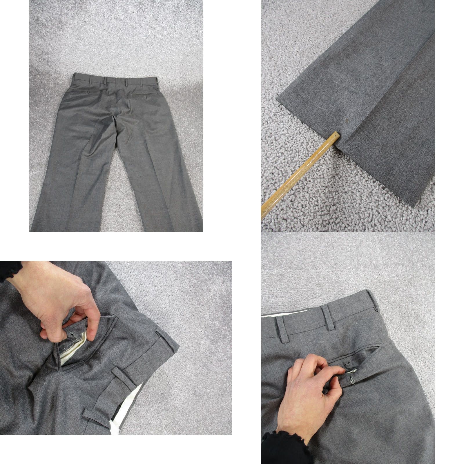 Ralph Lauren Ralph Lauren Black Label Dress Pants Mens 36 Gray Wool Slacks Dress Pants Vintage 90s Preppy Wedding Mens Gray 36 Size US 36 / EU 52 - 9 Thumbnail