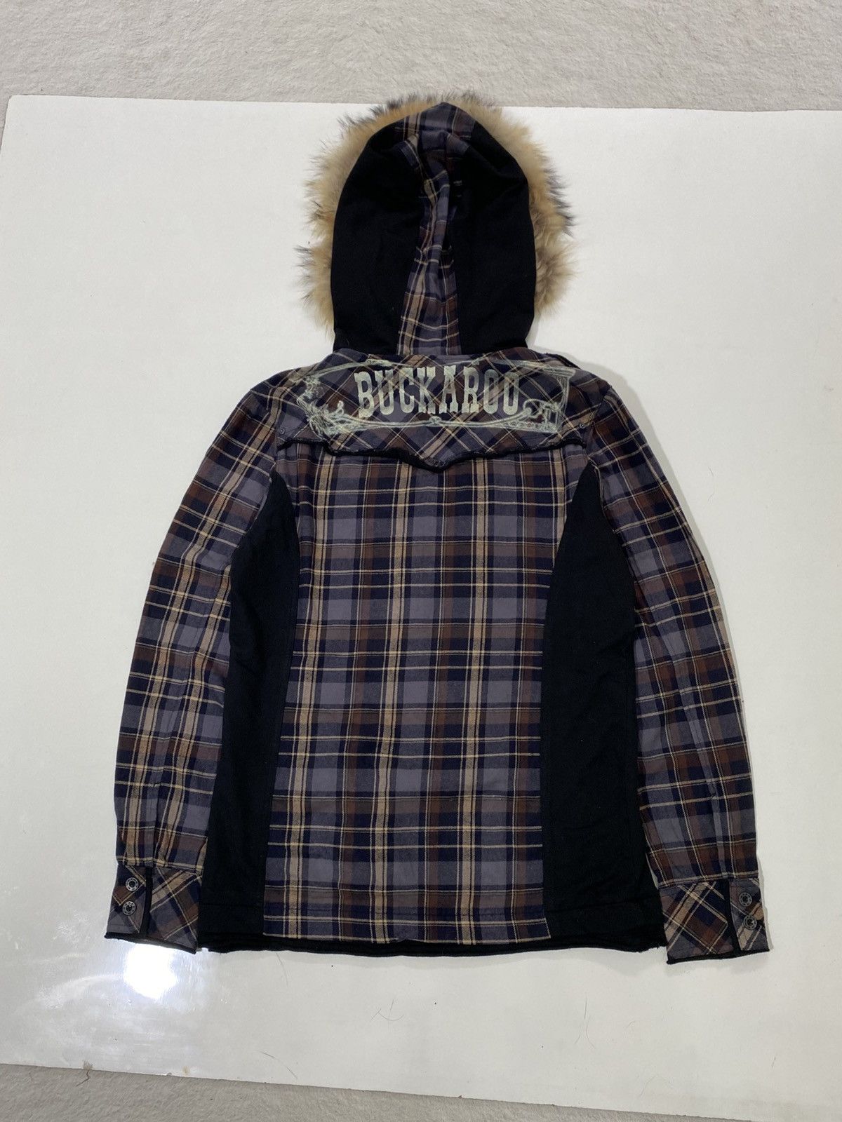 If Six Was Nine RARE❤️‍🔥 VINTAGE BUCKAROO CRAZY FUR ZIP HOODIE IFSIX LGB STYLE Size US L / EU 52-54 / 3 - 3 Thumbnail