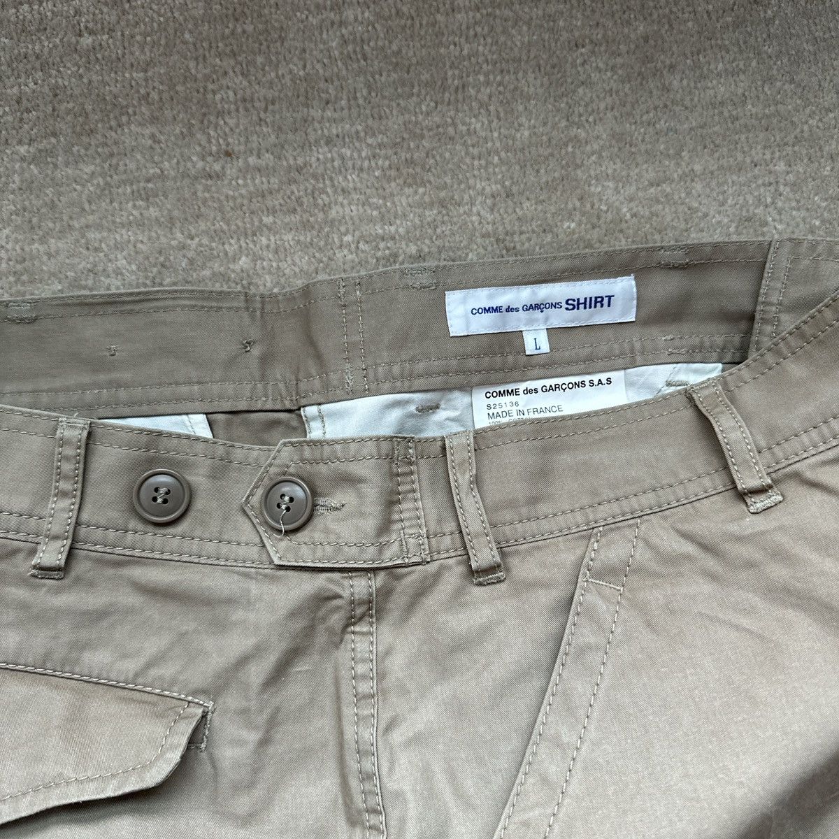 Comme des Garcons SHIRT COMME des GARCONS SHIRT Cropped Pants S.A.S S25136 Size US 34 / EU 50 - 5 Thumbnail