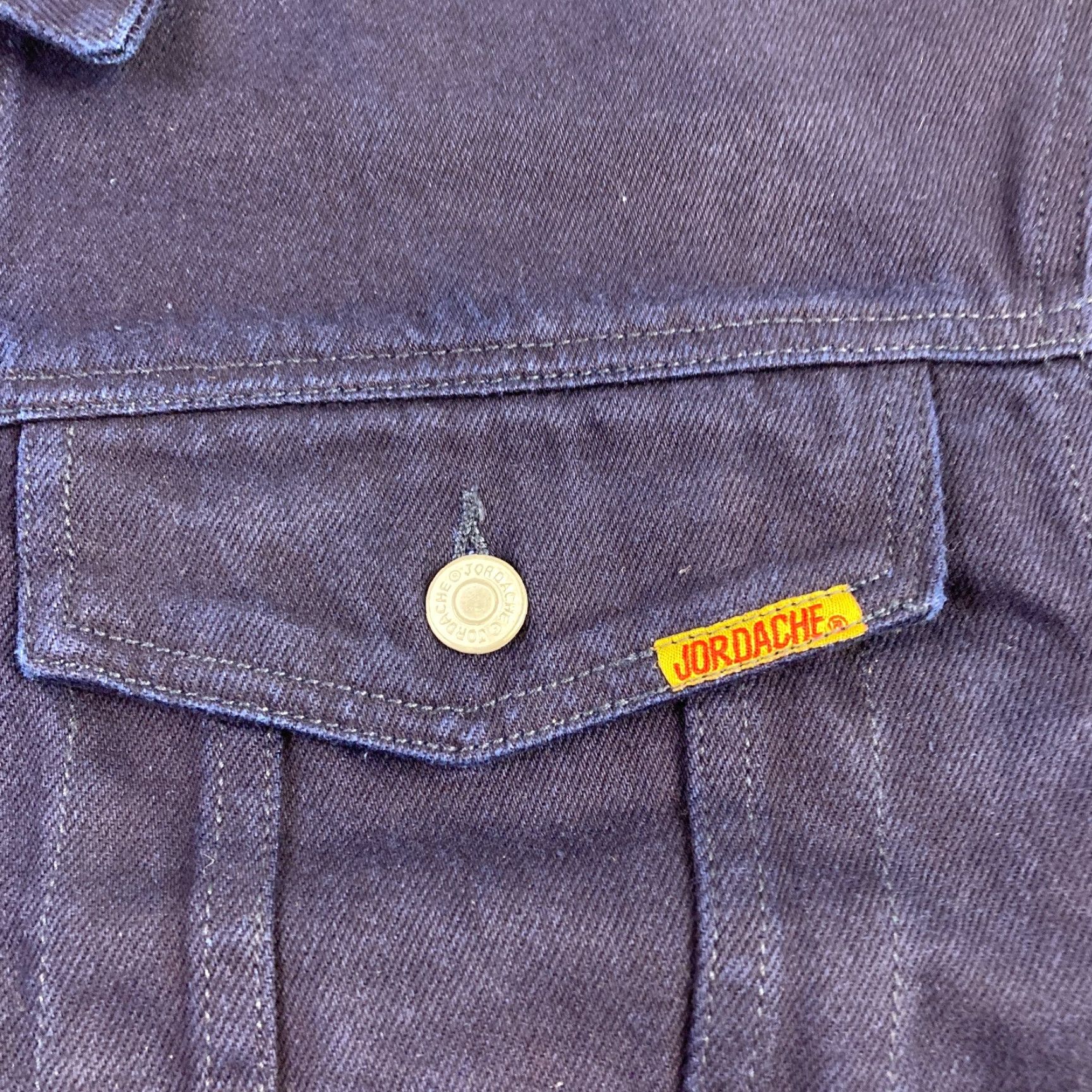 Jordache VINTAGE Jordache Denim Jacket Women’s L Blue Trucker Biker Western Crop Jacket Size L / US 10 / IT 46 - 5 Thumbnail