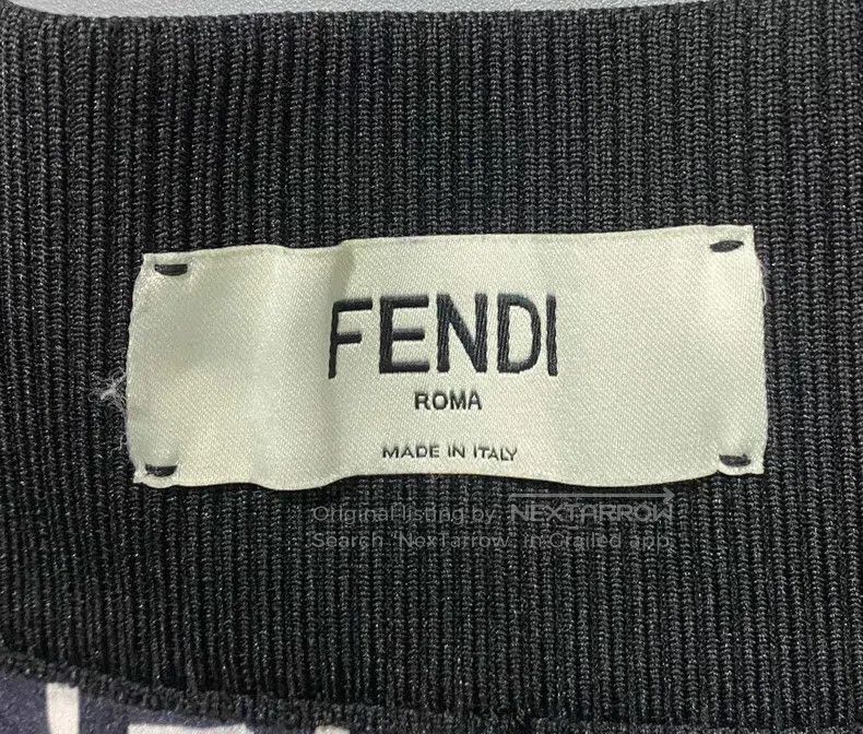Fendi Fendi Full Print Monogram Silk Maxi Dress Size 25" / US 0 / IT 36 - 4 Thumbnail