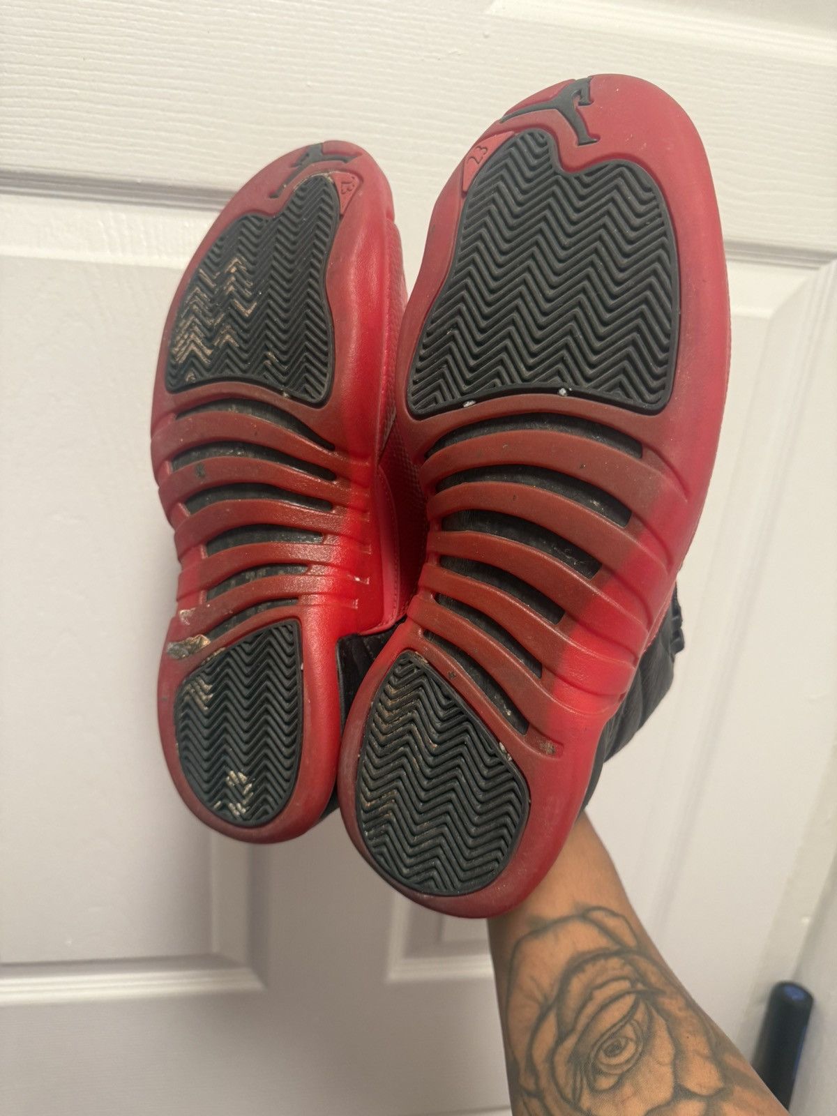 Jordan Brand Jordan 12 flu game 12s 🤒🤧 size 9 good condiiton Size US 9 / EU 42 - 6 Thumbnail