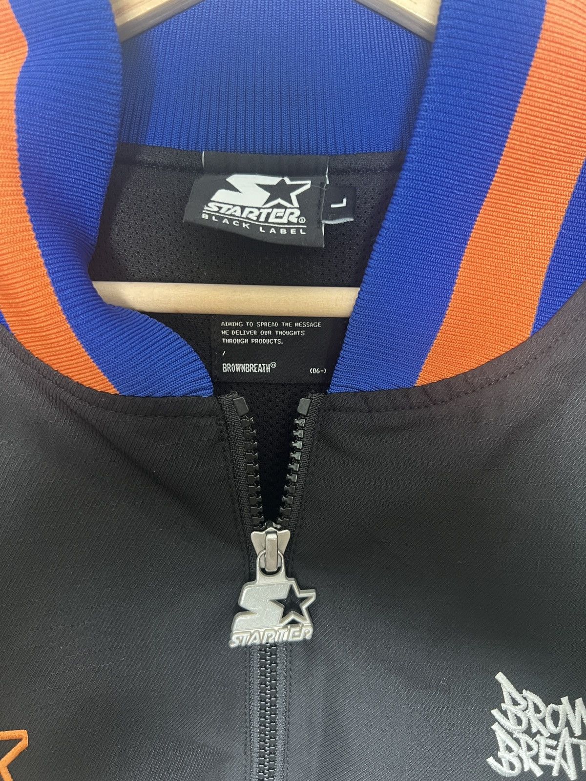 Starter Black, orange, and blue Starter Black Label zip-up jacket Size US L / EU 52-54 / 3 - 4 Thumbnail