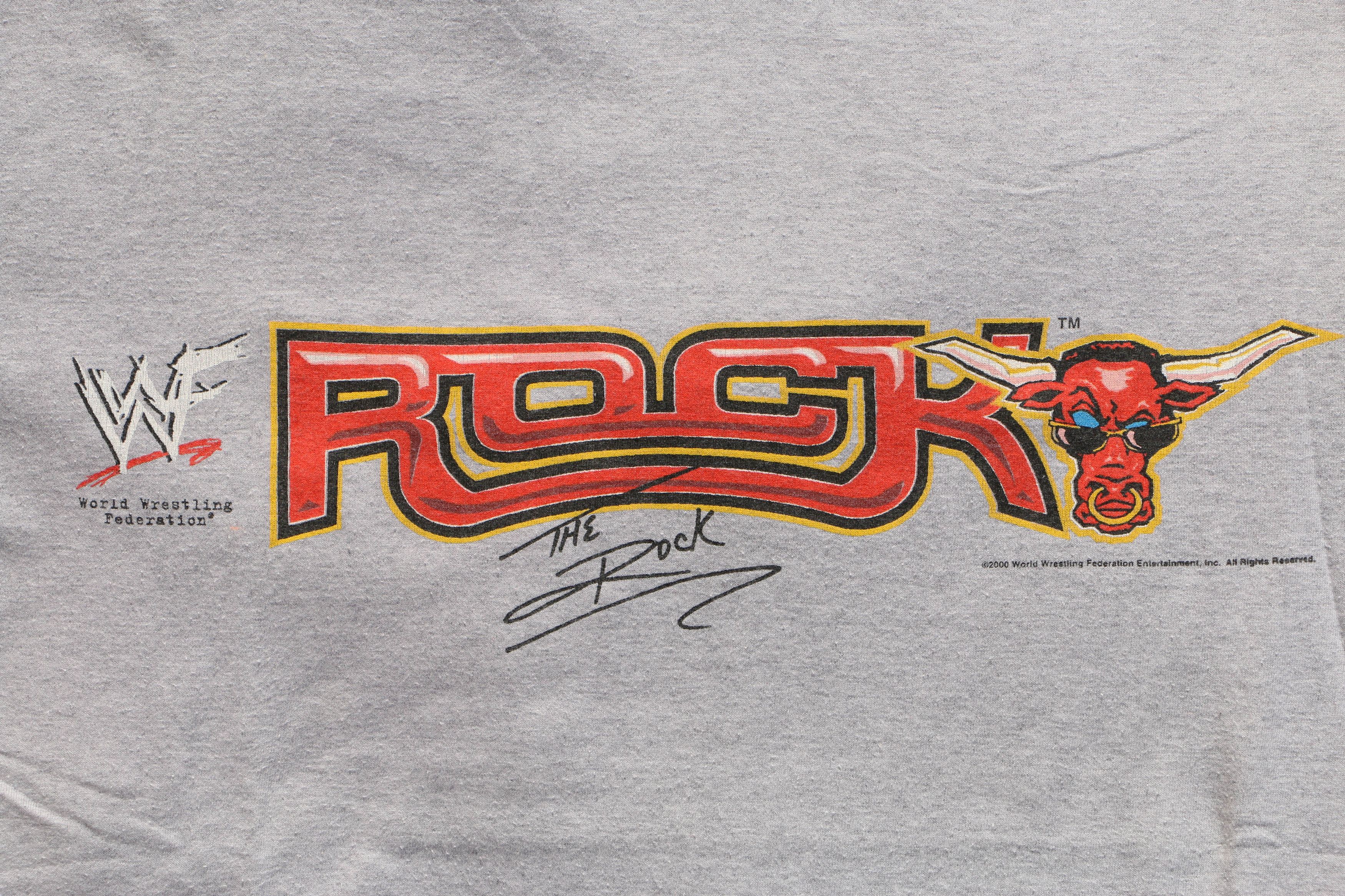 Other WWF Attitude Era Long Sleeve Grey T-Shirt The Rock Size US M / EU 48-50 / 2 - 2 Thumbnail