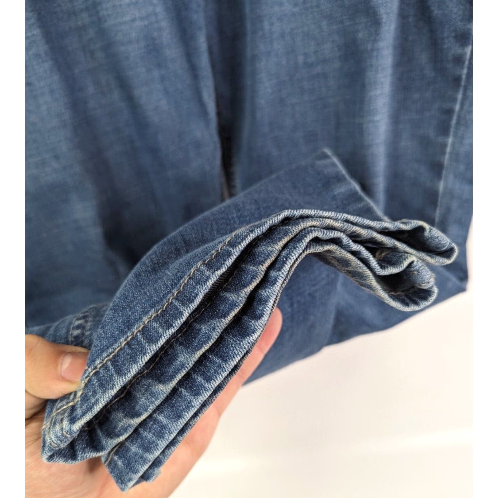 Buffalo David Bitton Buffalo David Bitton Jeans Mens 40 Blue Denim Straight Leg 30 In Inseam Stretch Regular Size US 40 / EU 56 - 3 Thumbnail
