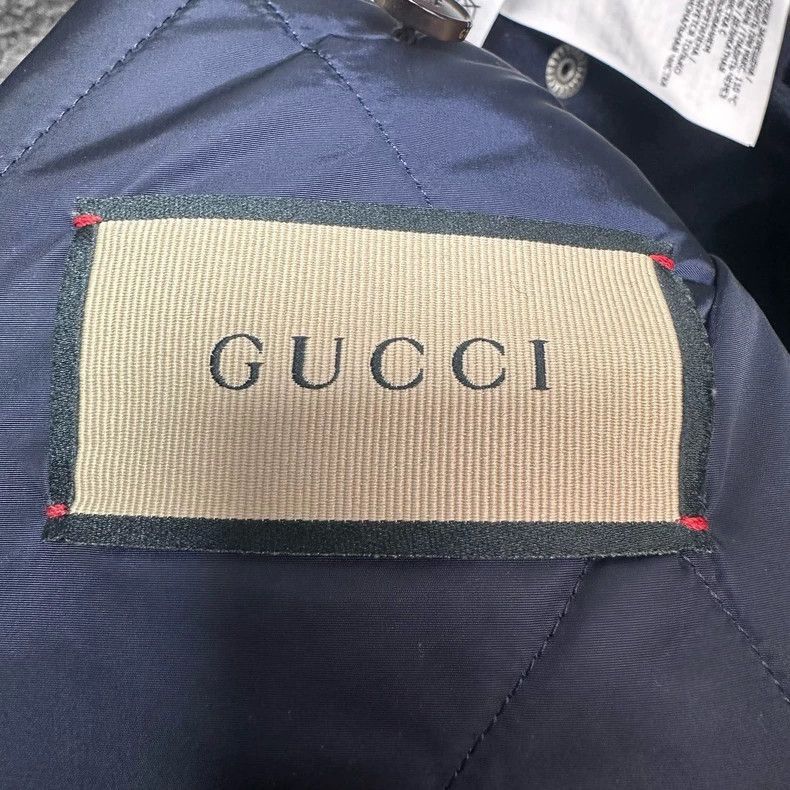 Gucci GUCCI Logo Wool Cotton Outerwear Jacket-2505 Size US M / EU 48-50 / 2 - 3 Thumbnail