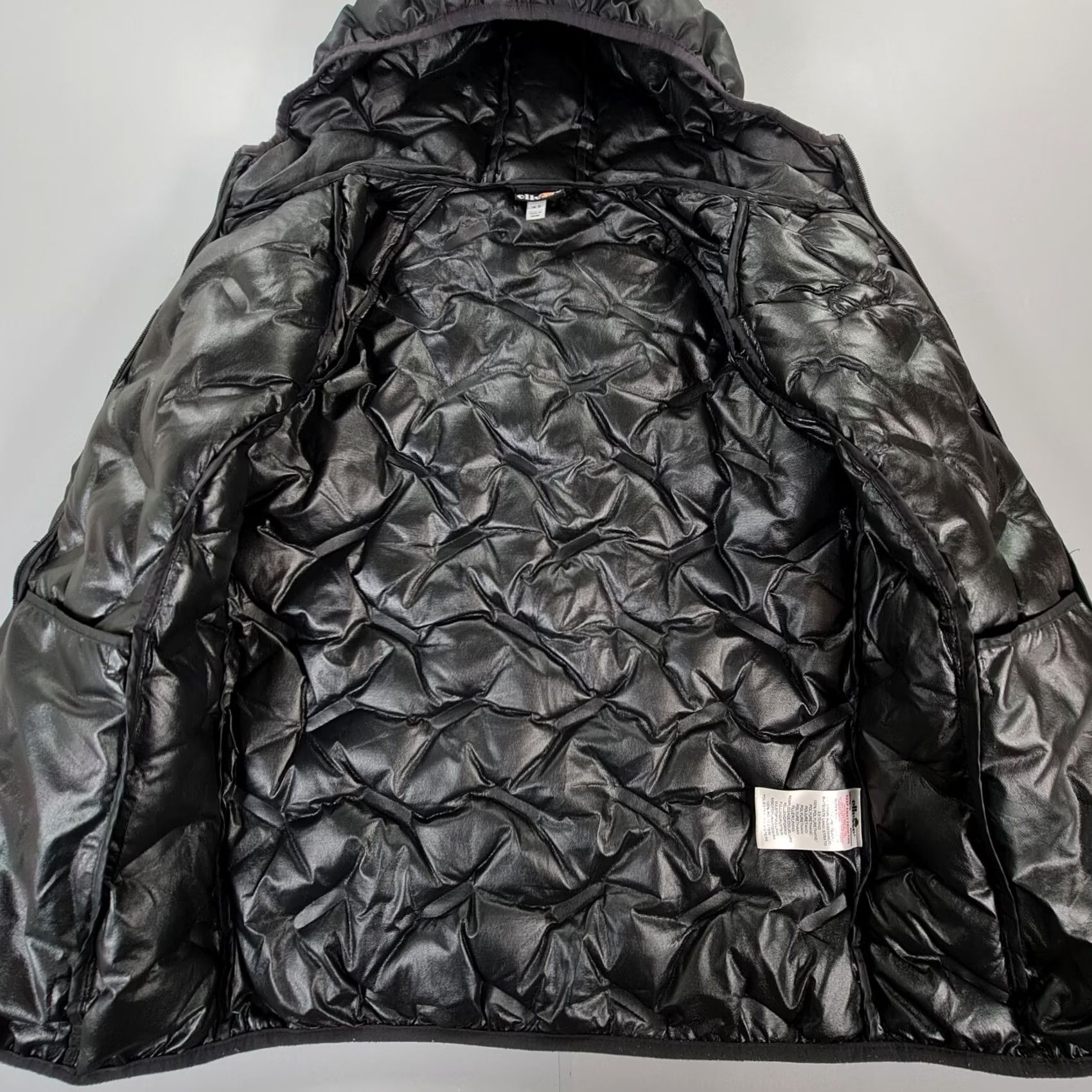 Ellesse Ellesse Womens Jacket Black 8 UK Puffer Hooded Full Zip XS Stannetti Size M / US 6-8 / IT 42-44 - 6 Thumbnail