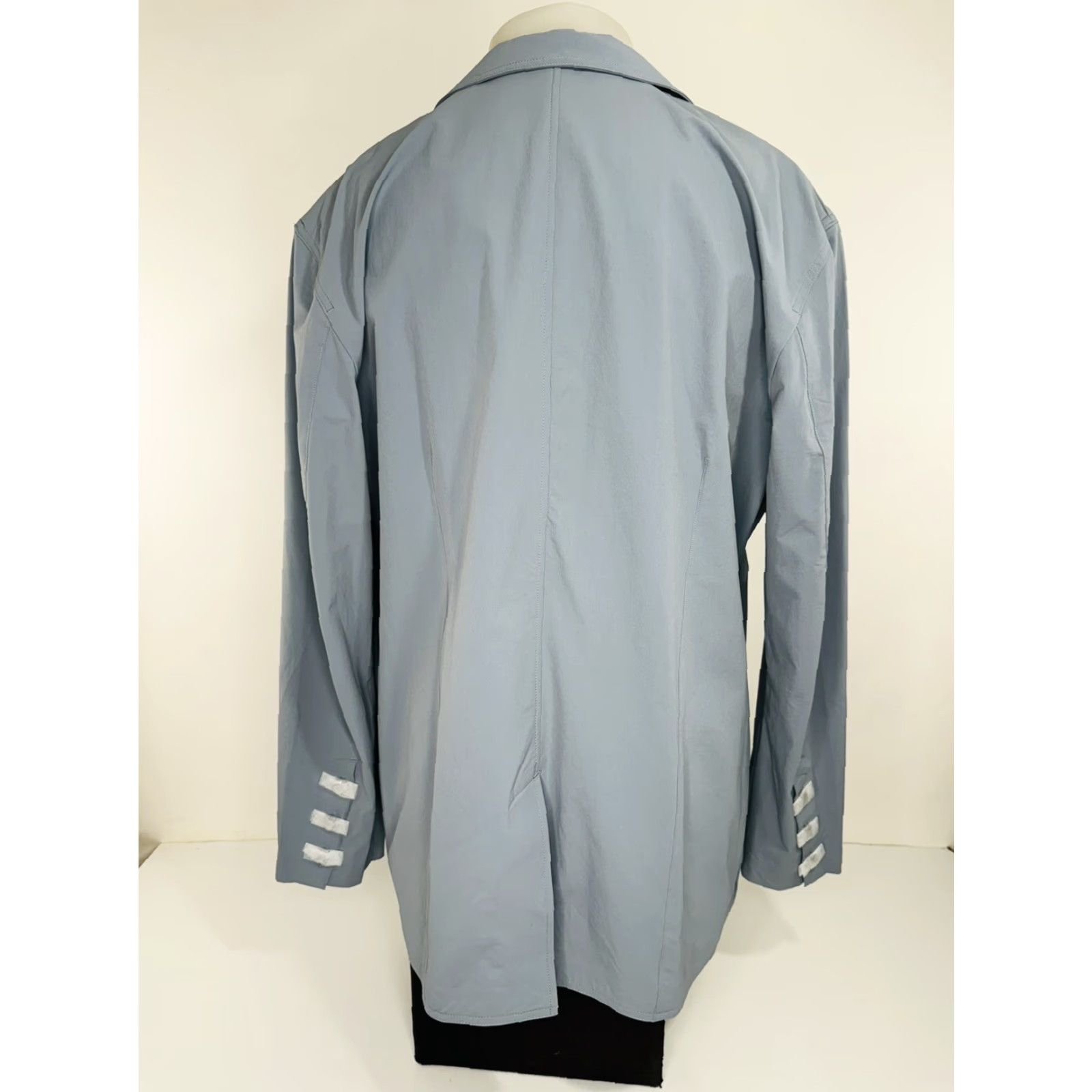 Vintage Stio Blazer Mens 44 Lightweight Travel Nylon Blazer Jacket Blue 90s Style Decade Mens B10.5 Size 44R - 5 Thumbnail