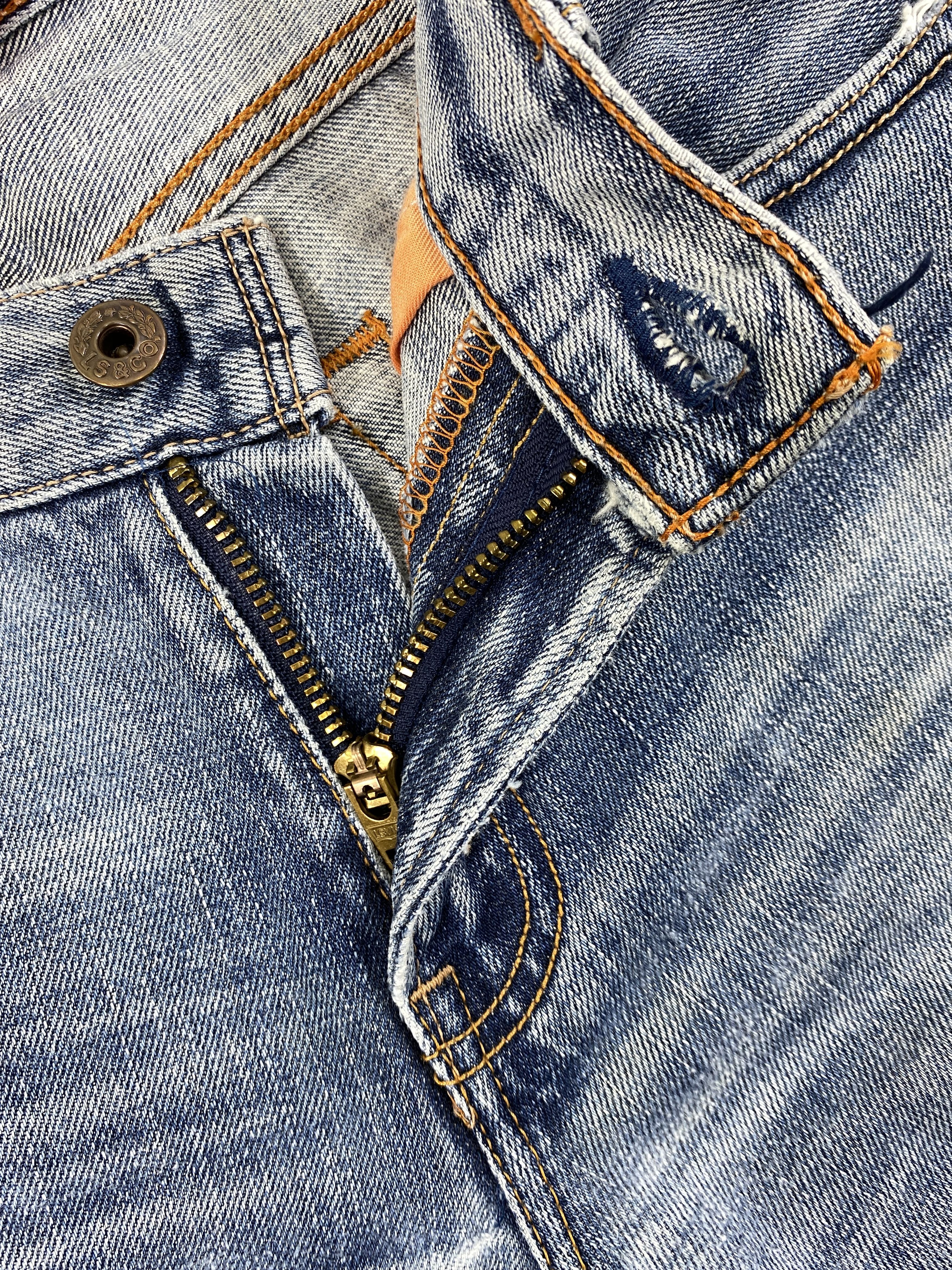 Levi's Distressed Blue Vintage Levi's 502 31x28 Denim -SJ192 Size US 31 - 4 Thumbnail