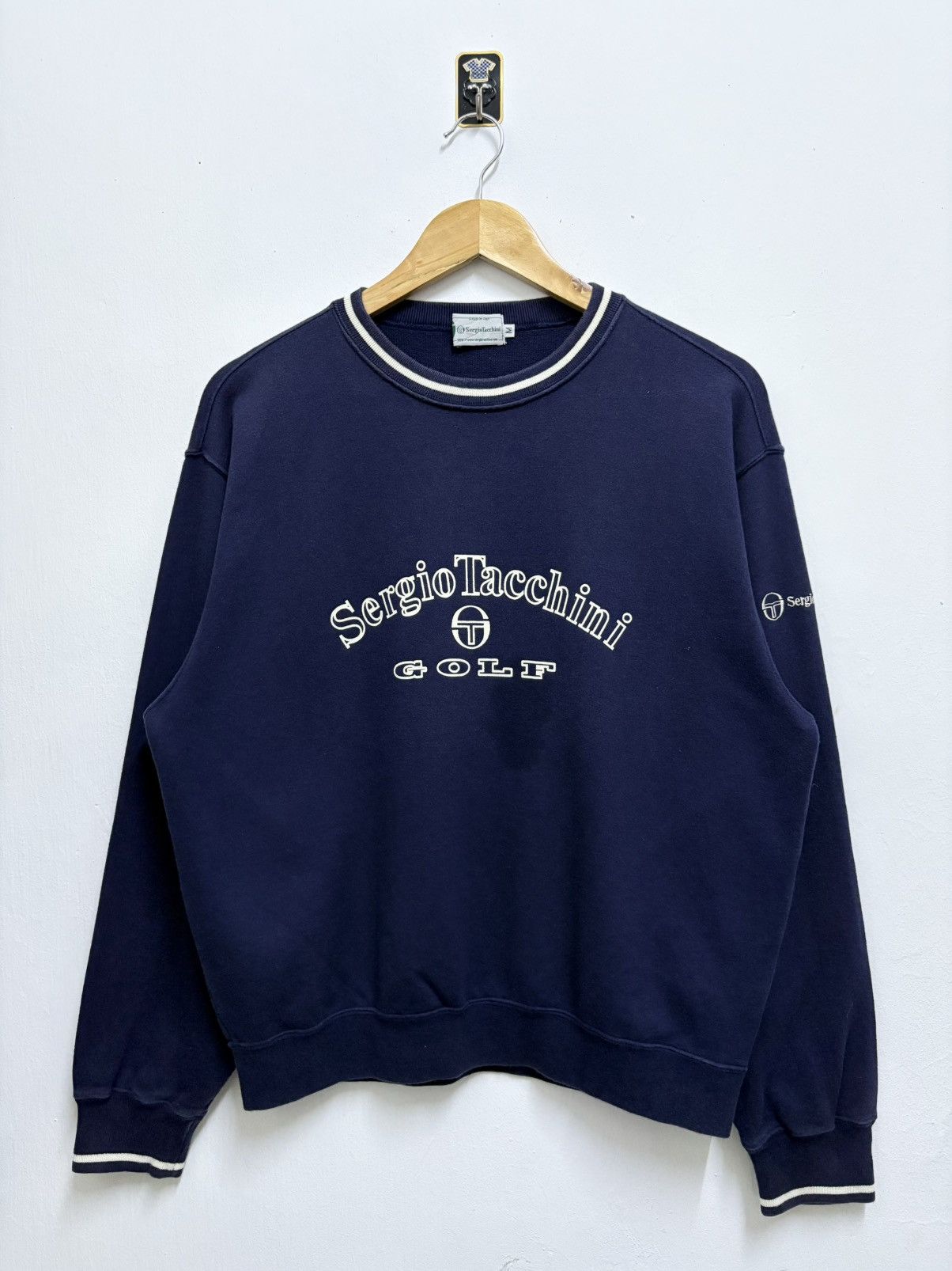 Sergio Tacchini Vintage 90's Sergio Tacchini Golf / Italy Designer Crewneck Size US M / EU 48-50 / 2 - 1 Thumbnail