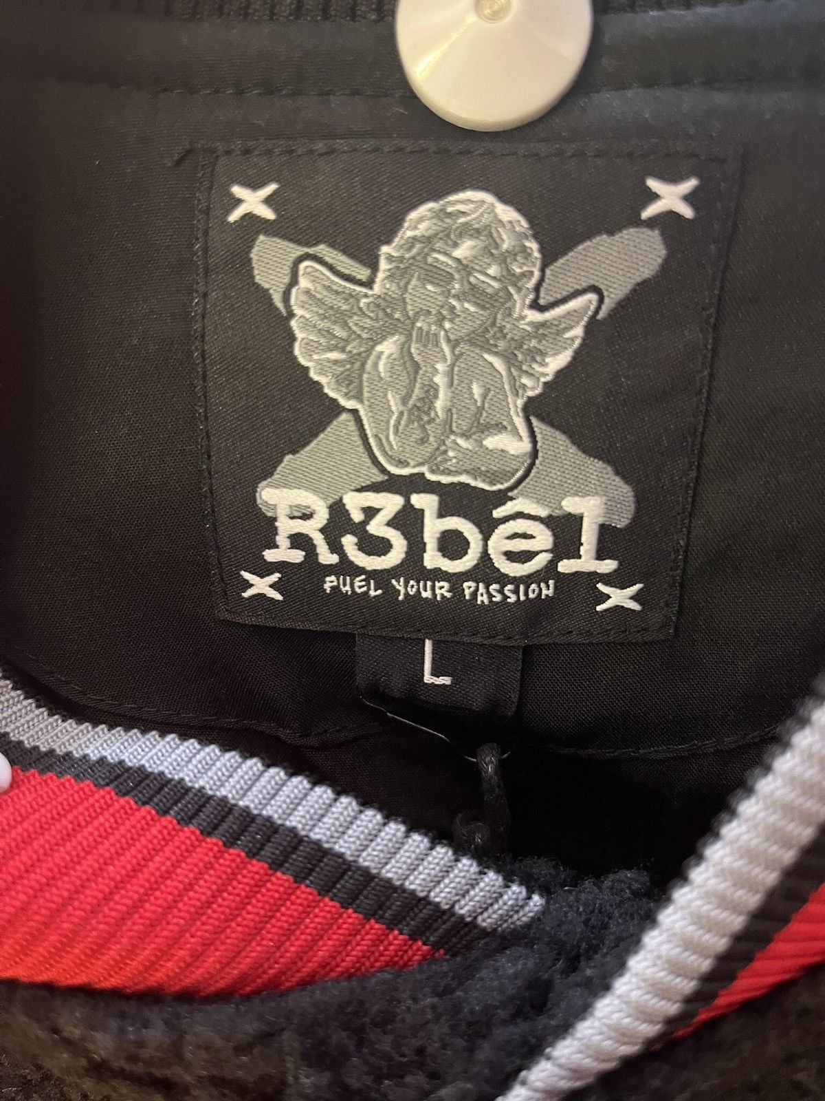 Other Black R3BEL Regime Letterman Jacket Size US L / EU 52-54 / 3 - 3 Thumbnail