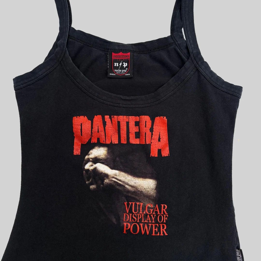 Band Tees Pantera 2000 Vintage Y2k Vulgar Display Power Girl Tank Top Size S / US 4 / IT 40 - 2 Thumbnail
