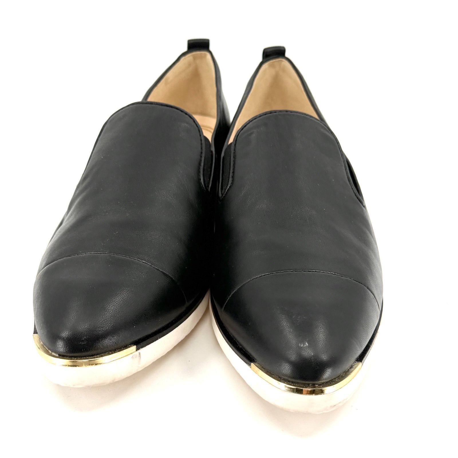 Cole Haan Grandseries Black Genuine Leather Cap Toe Slip-on Sneakers Size US 9.5 / IT 39.5 - 3 Thumbnail