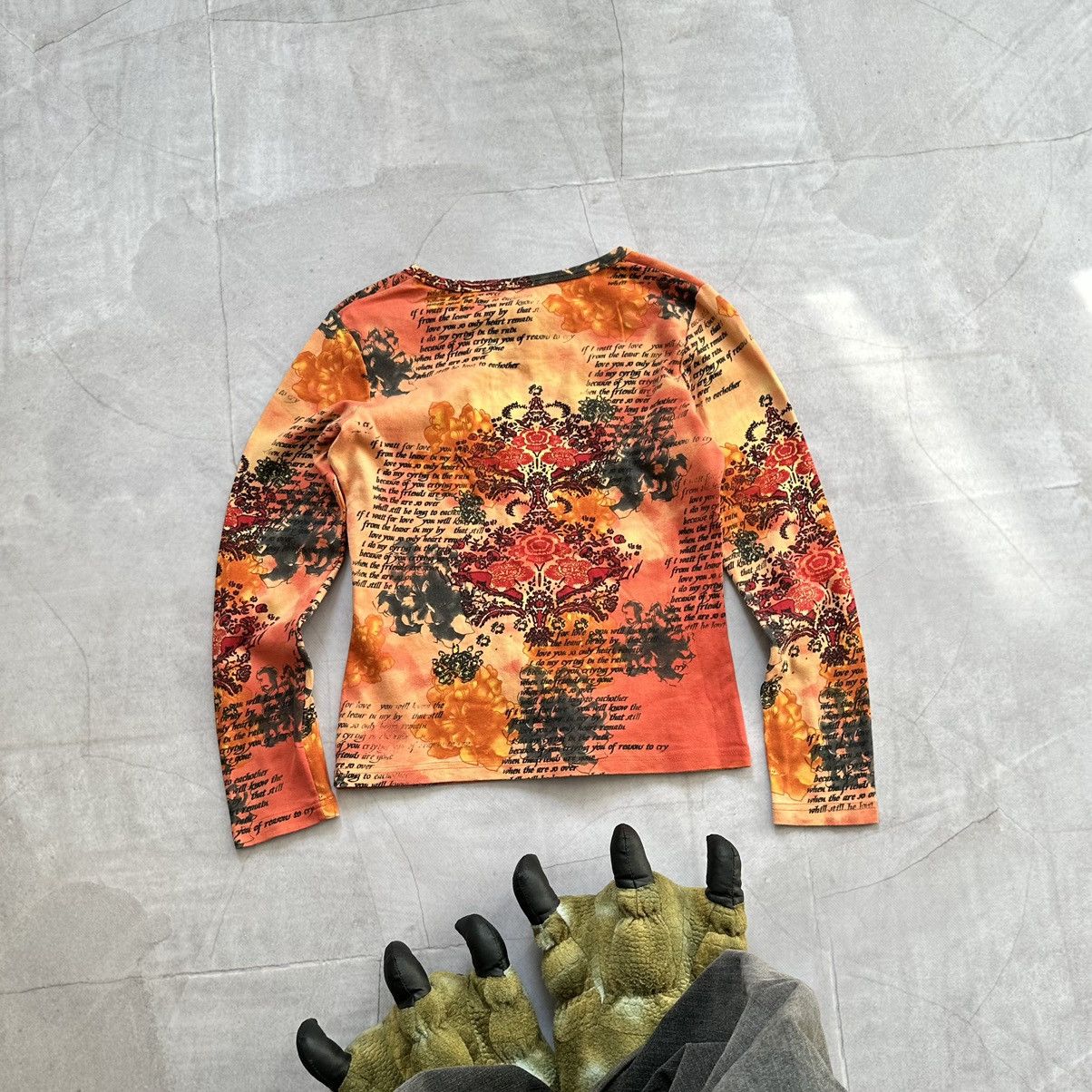 Hysteric Glamour × Undercover 00s Jean Paul Gaultier Style Long Sleeve T Shirt Tee Y2K JPG Size S / US 4 / IT 40 - 13 Thumbnail