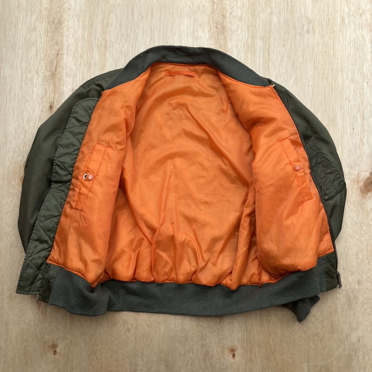 Alpha Industries BRUNATI AIR TO SURFACE MA1 BOMBER OLIVE GREEN JACKET Size US L / EU 52-54 / 3 - 4 Thumbnail