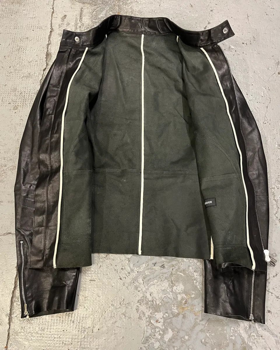 Jil Sander Jil Sander Black Leather Racer Jacket Size US M / EU 48-50 / 2 - 8 Thumbnail